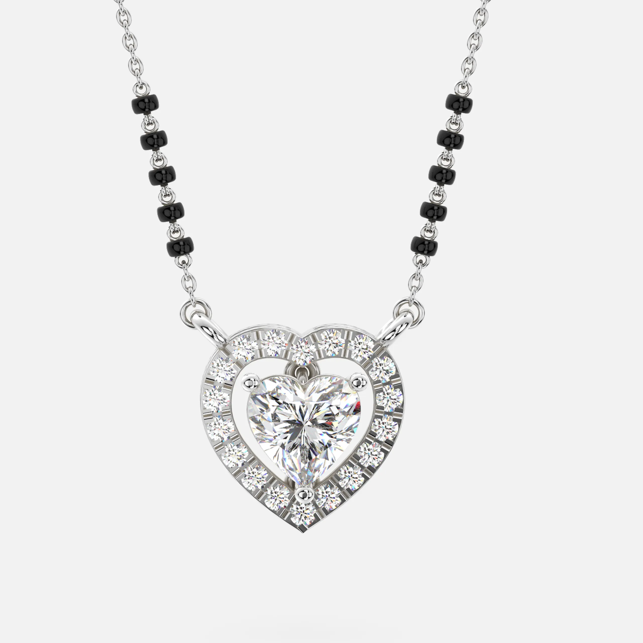 Heart Diamond Mangalsutra