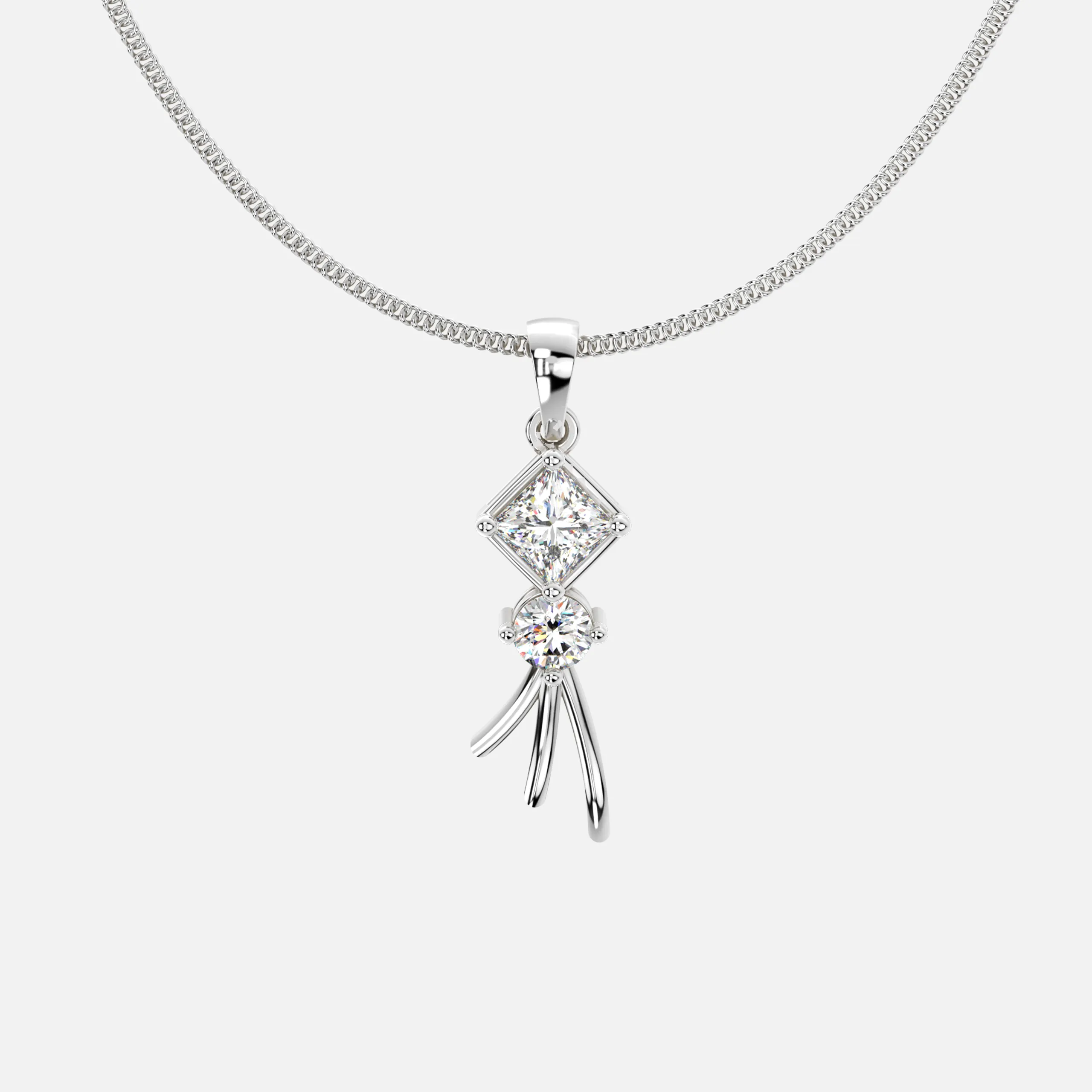 Dual Luxury Diamond Pendant