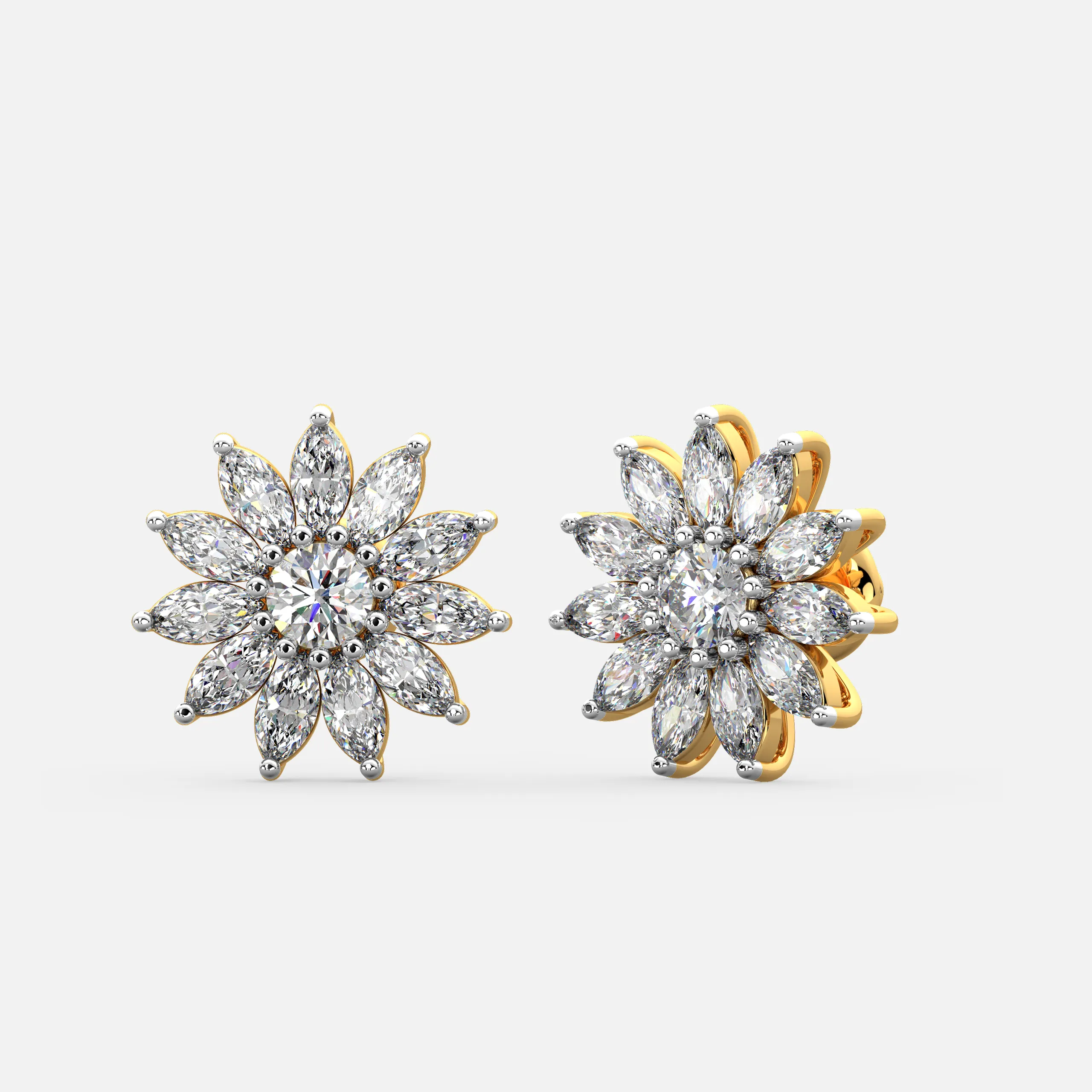 Luxe Flora Diamond Studs