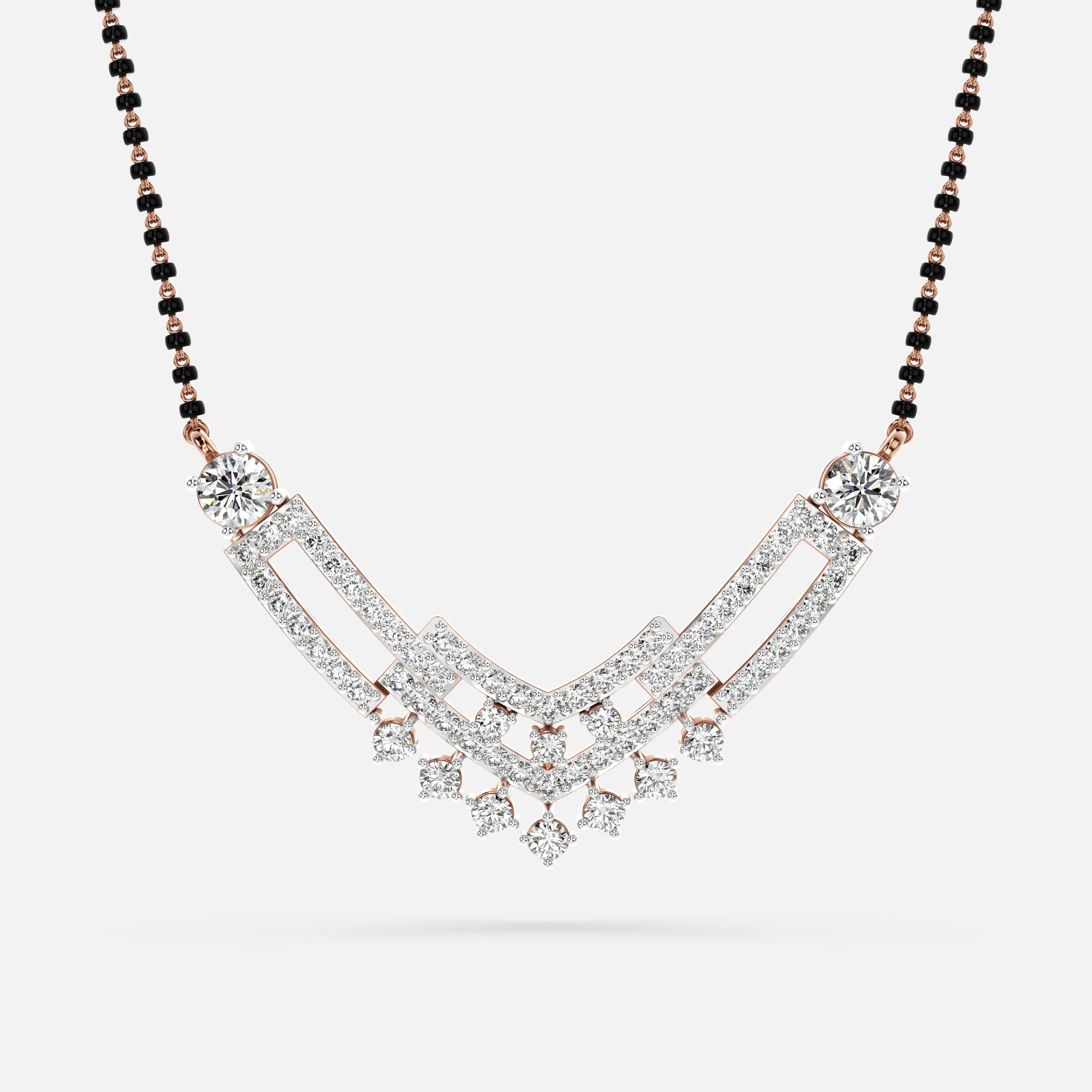 Multi-Layer Diamond Mangalsutra