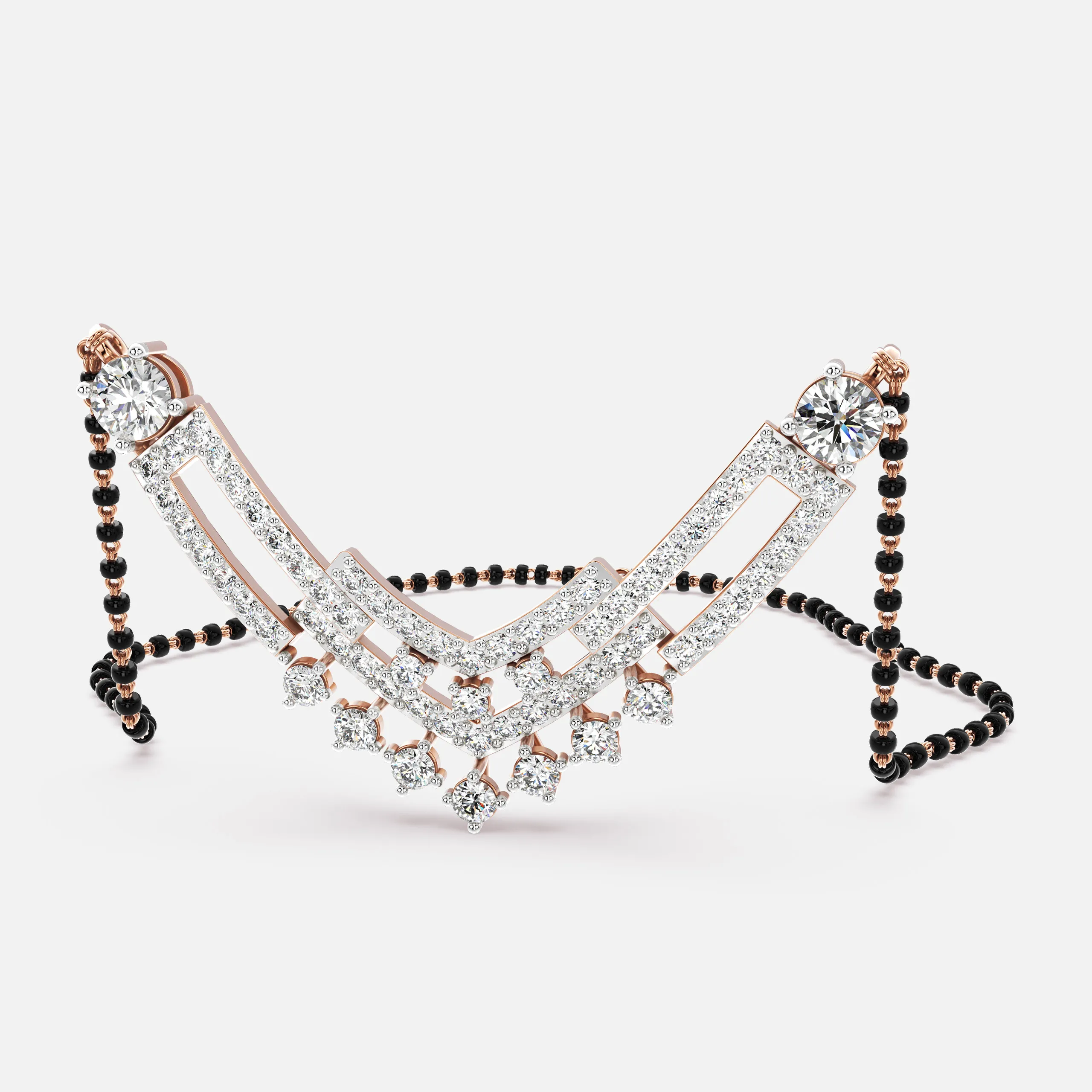 Multi-Layer Diamond Mangalsutra
