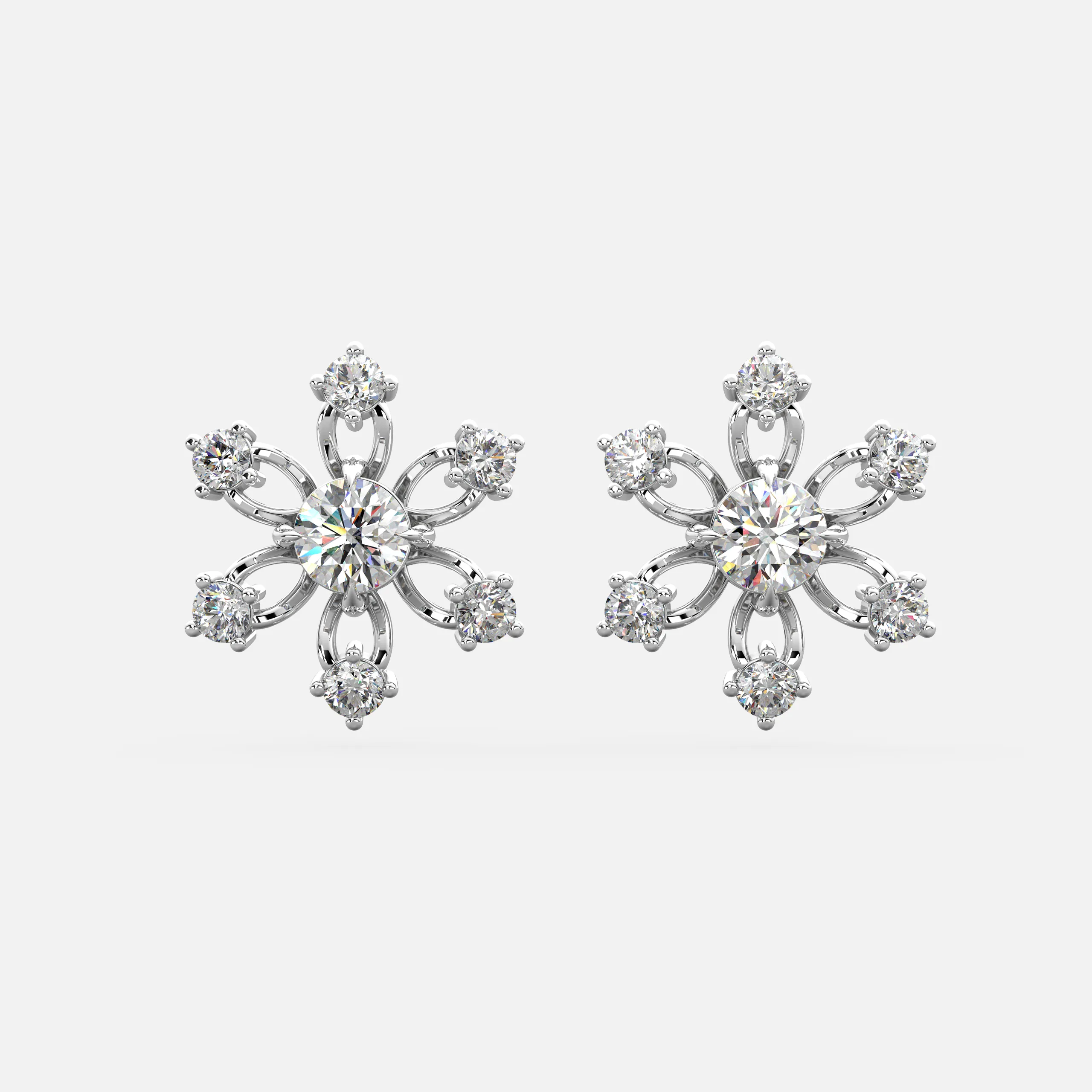 Floral Diamond earrings