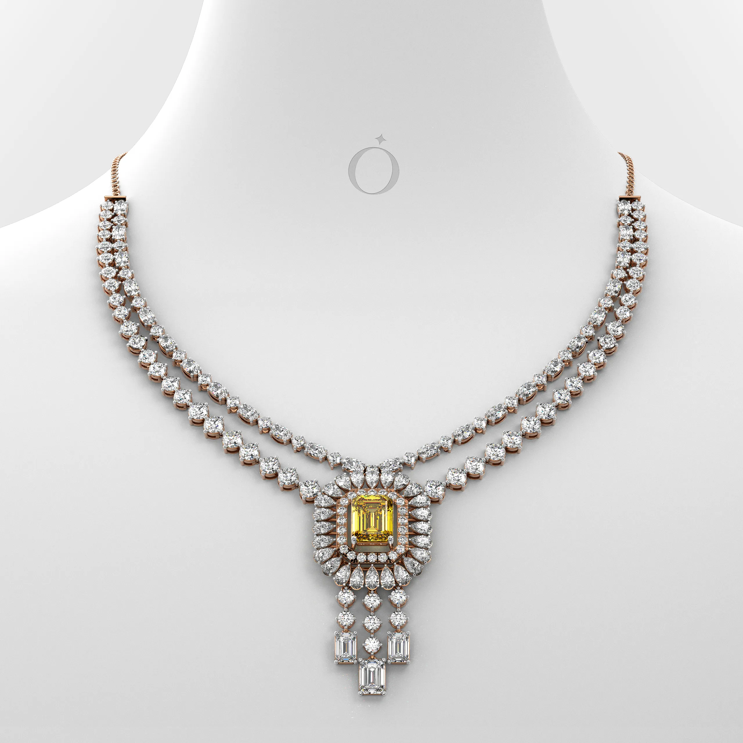 Celestial Glow Diamond Necklace