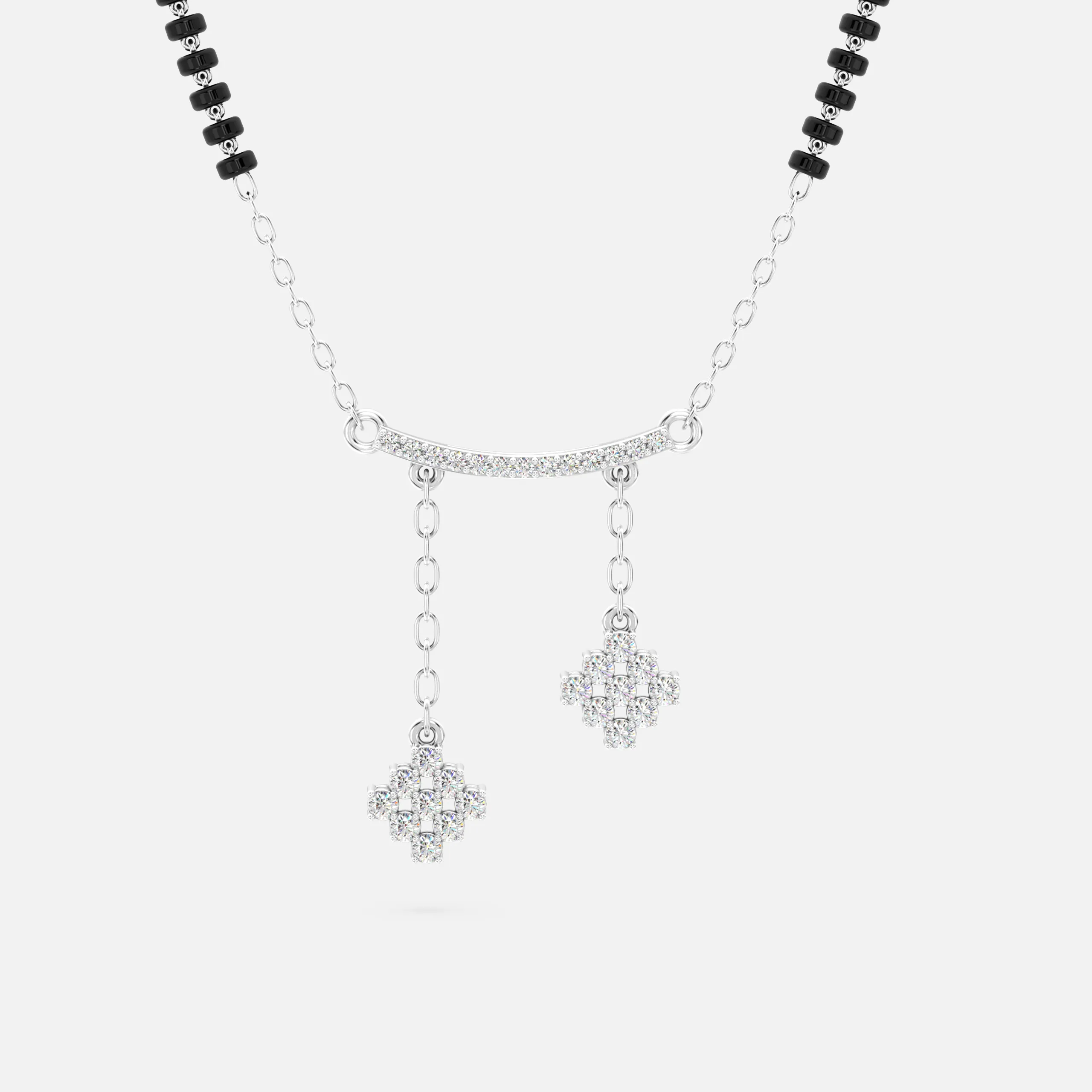 Elegant Diamond Drop Mangalsutra