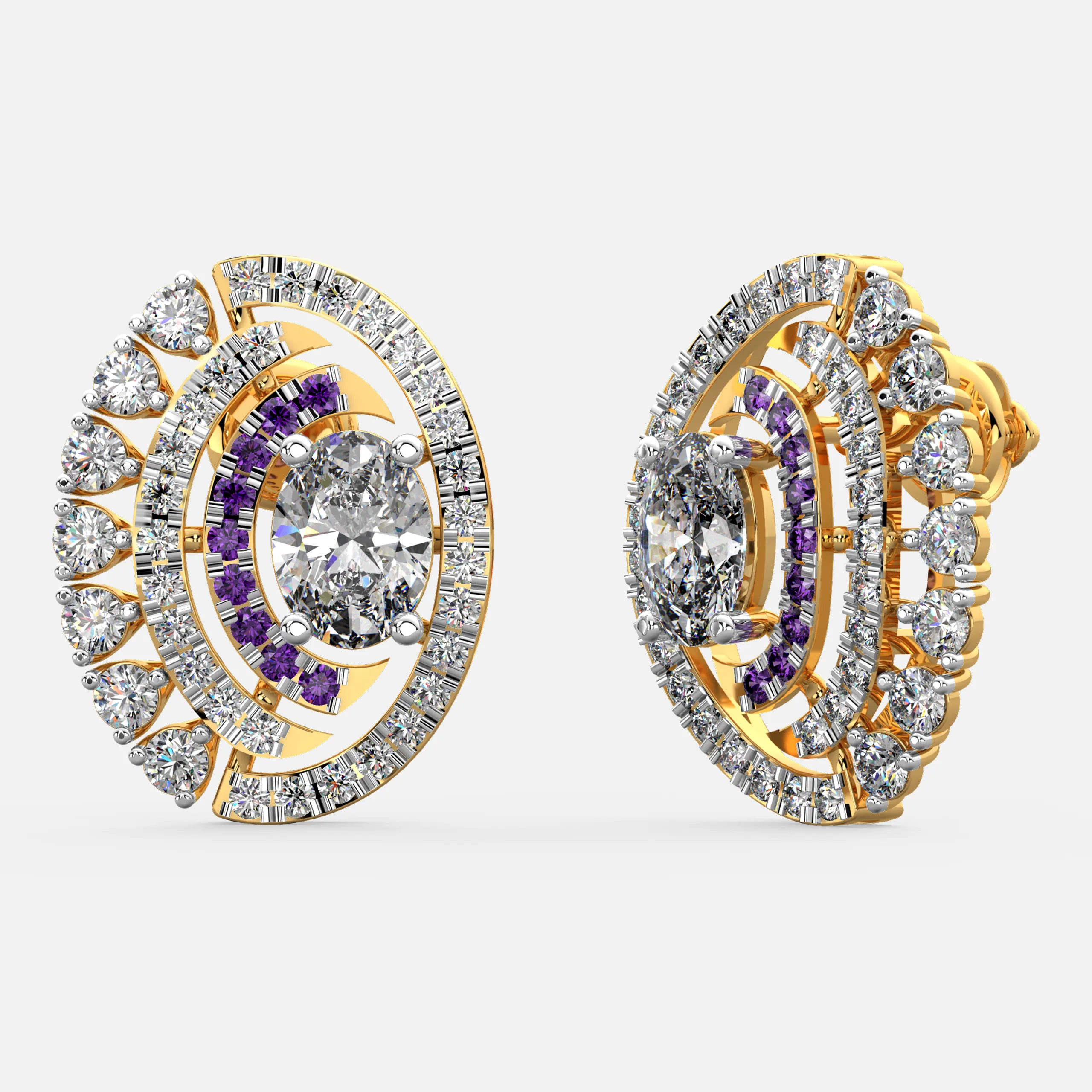 Twilight Orbit Diamond Earrings