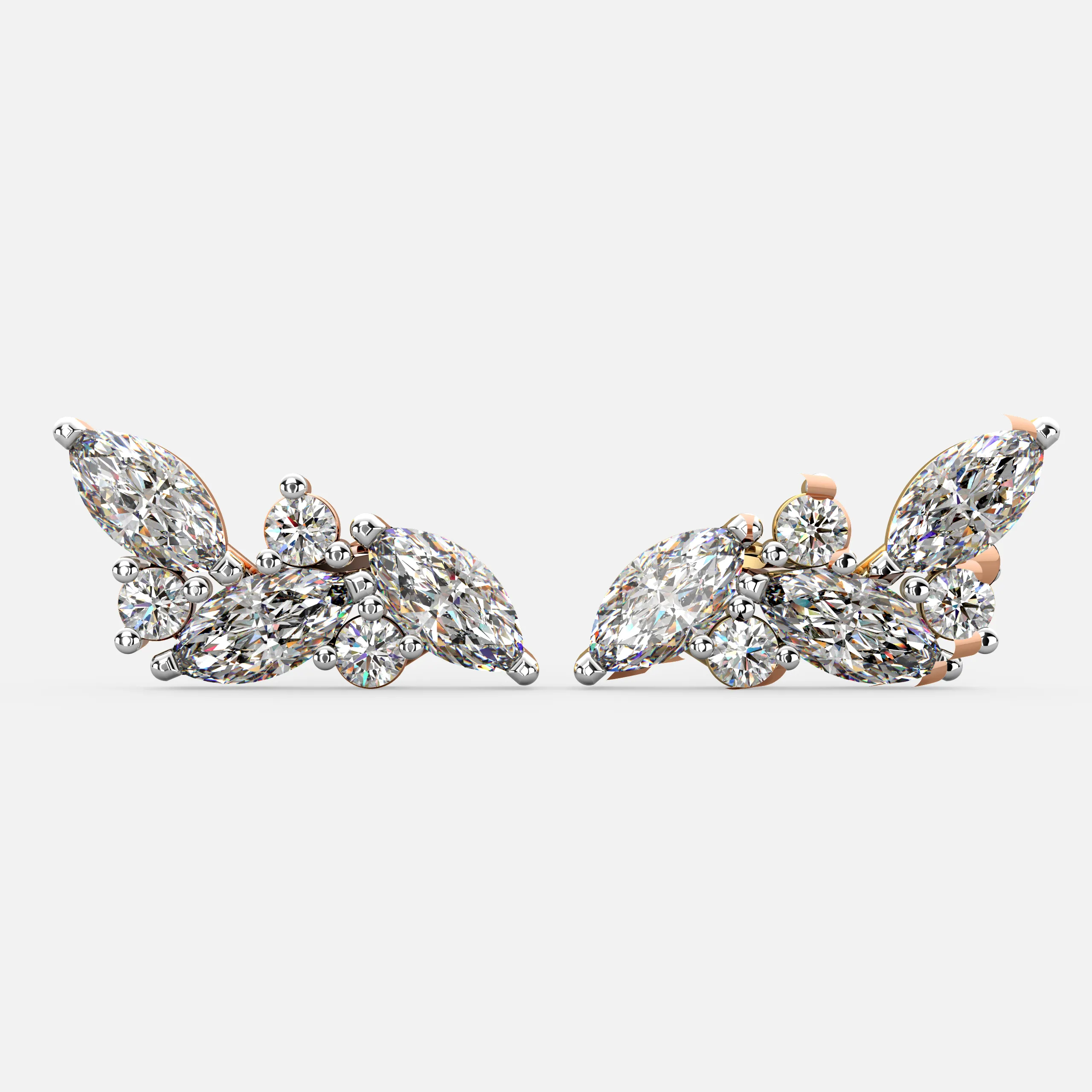 Marquise Bloom Cluster Earrings