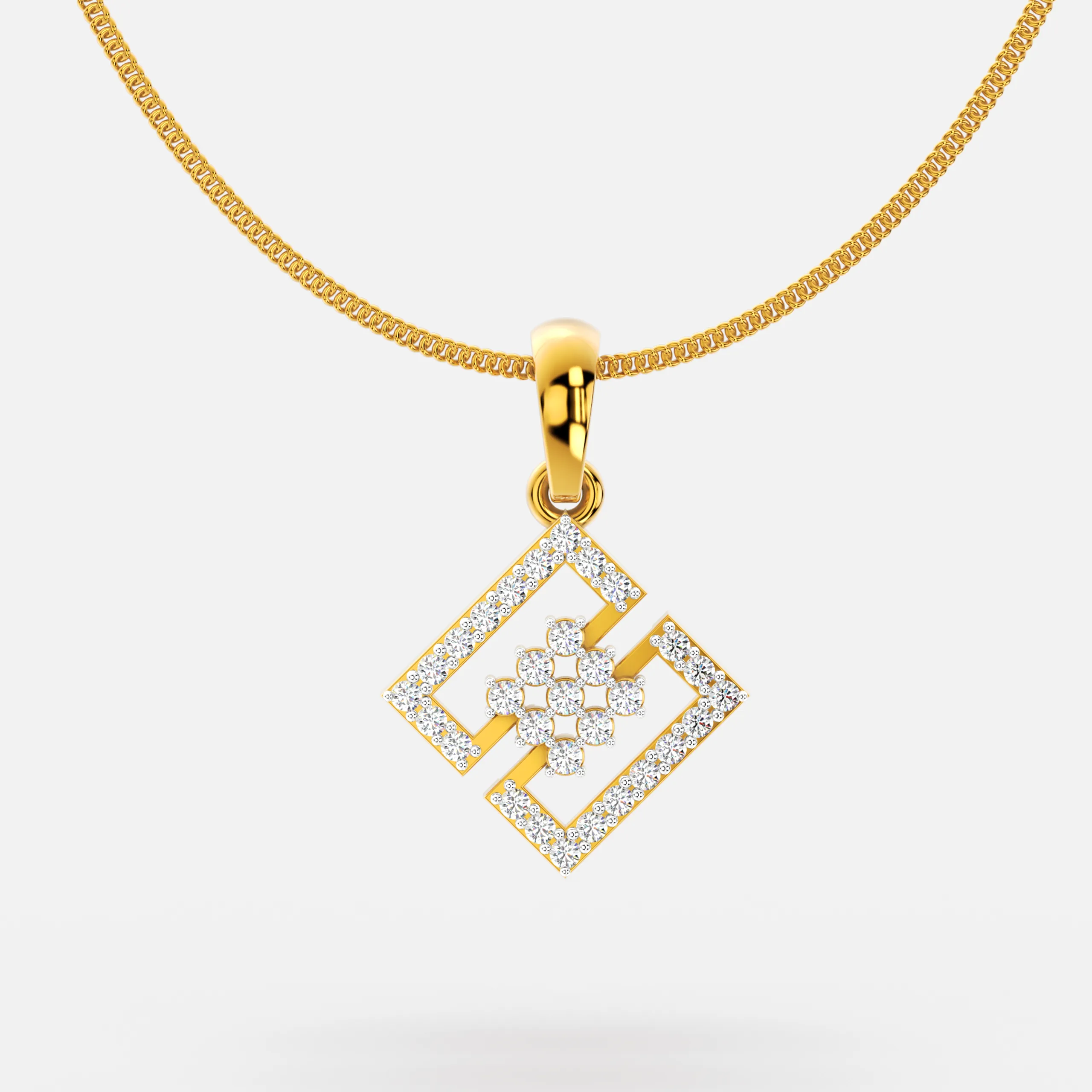 Luminous Square Lattice Pendant