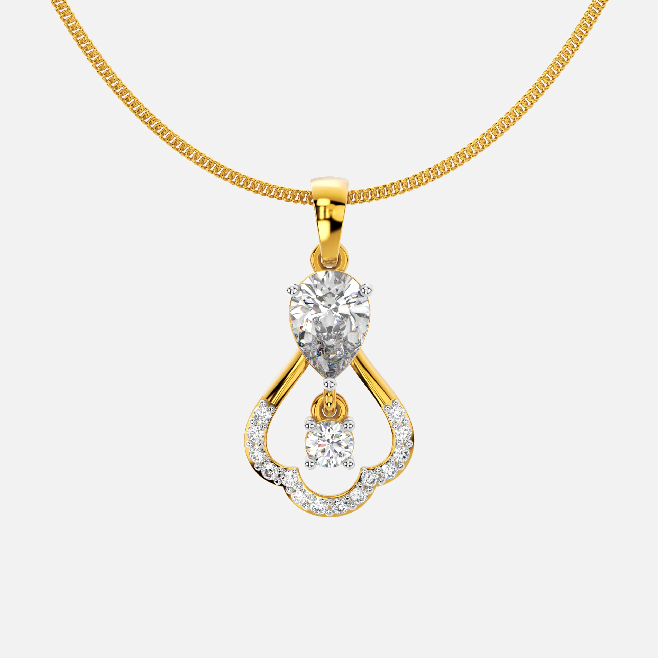 Teardrop Radiance Diamond Pendant