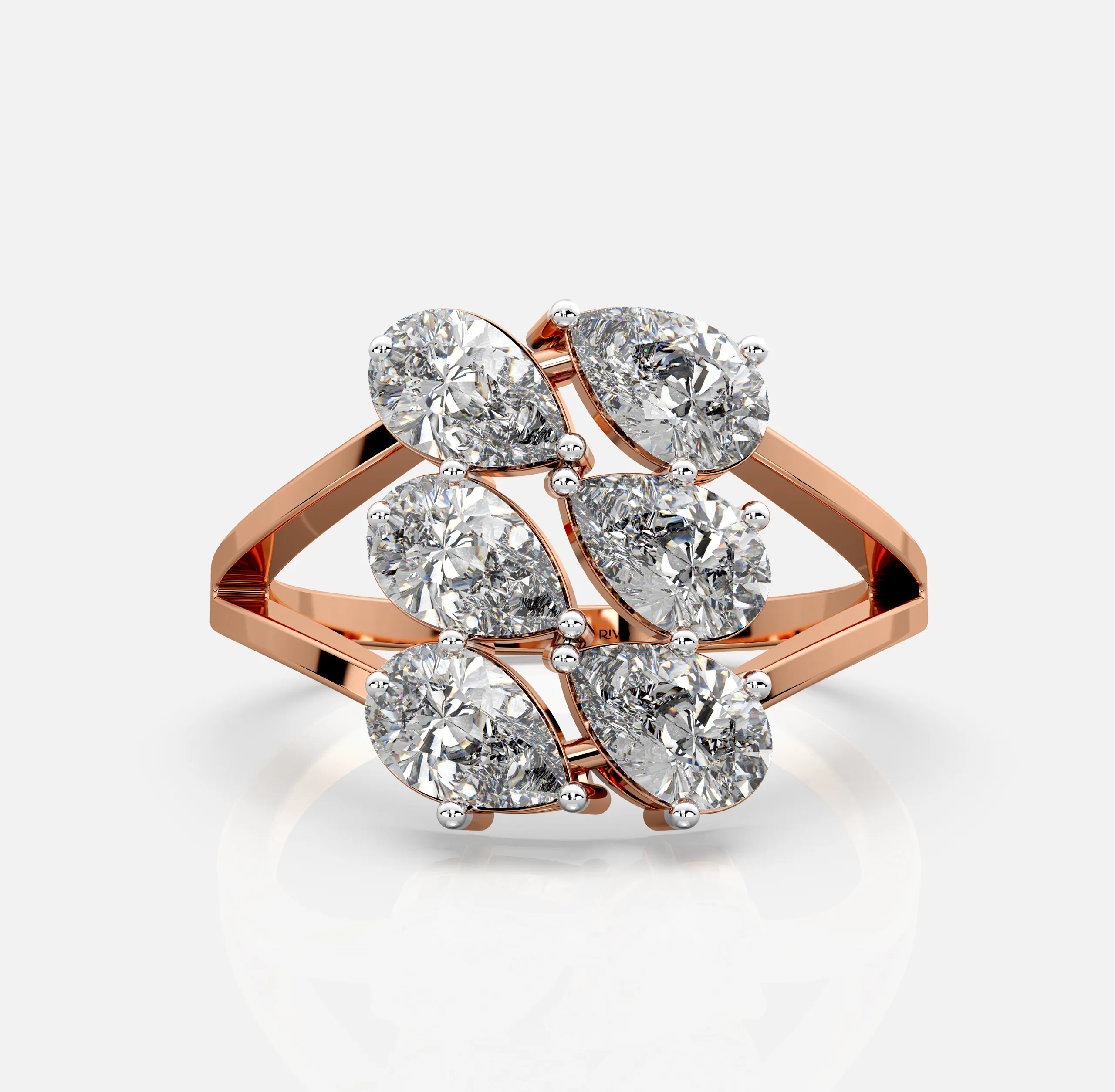 Shimmer Cluster Ring