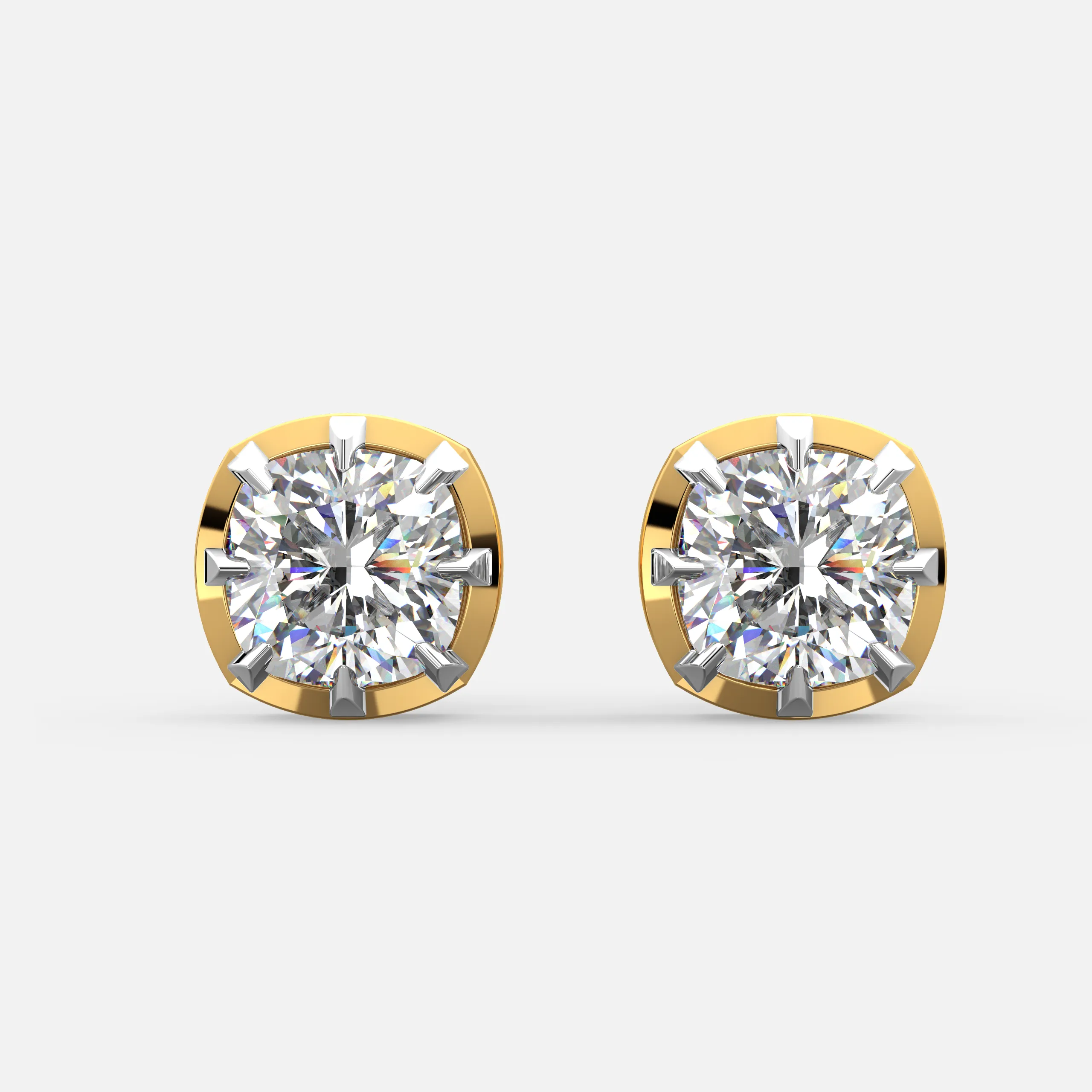 Regal Crown Diamond Earrings