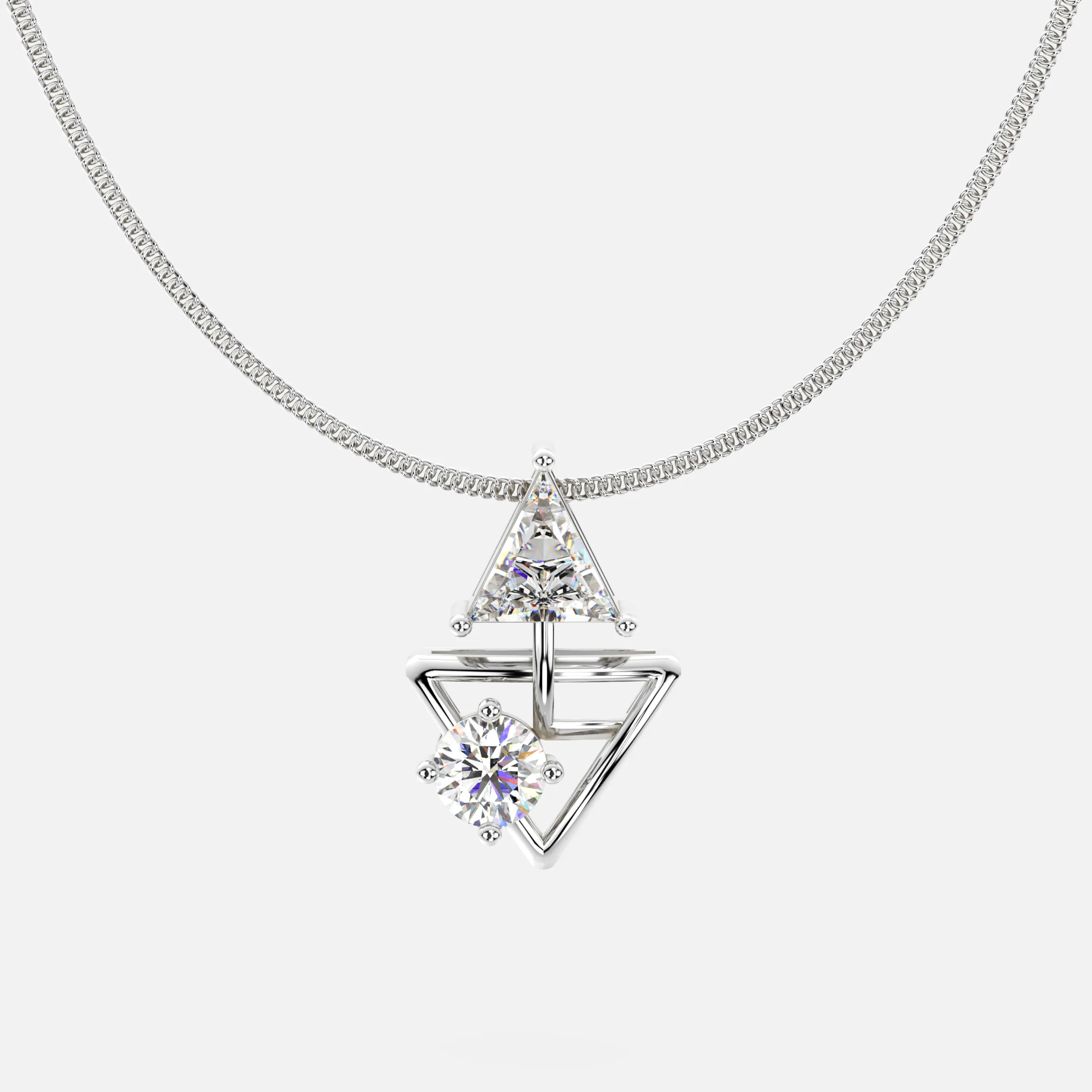 Celestial Flow Diamond Pendant