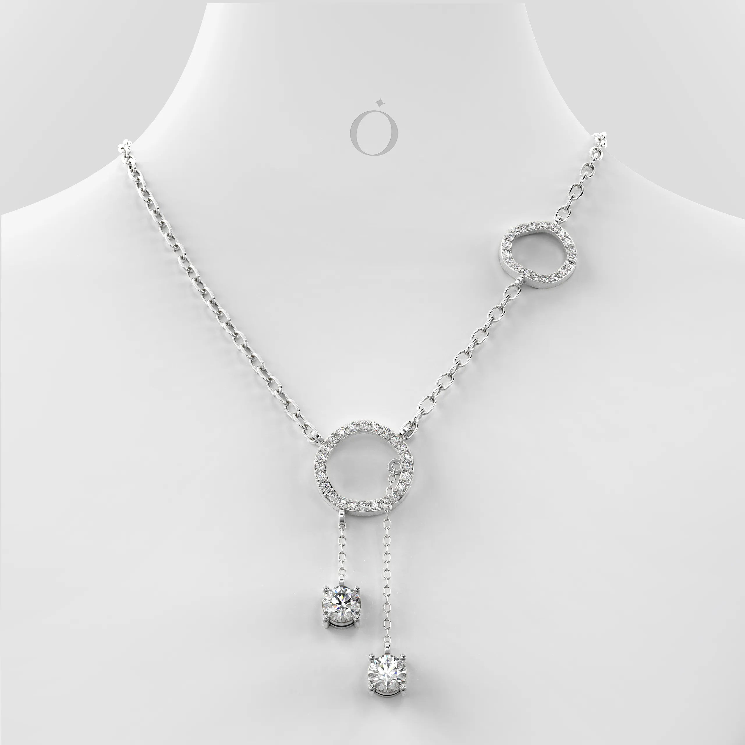 Celestara Drop Diamond Necklace
