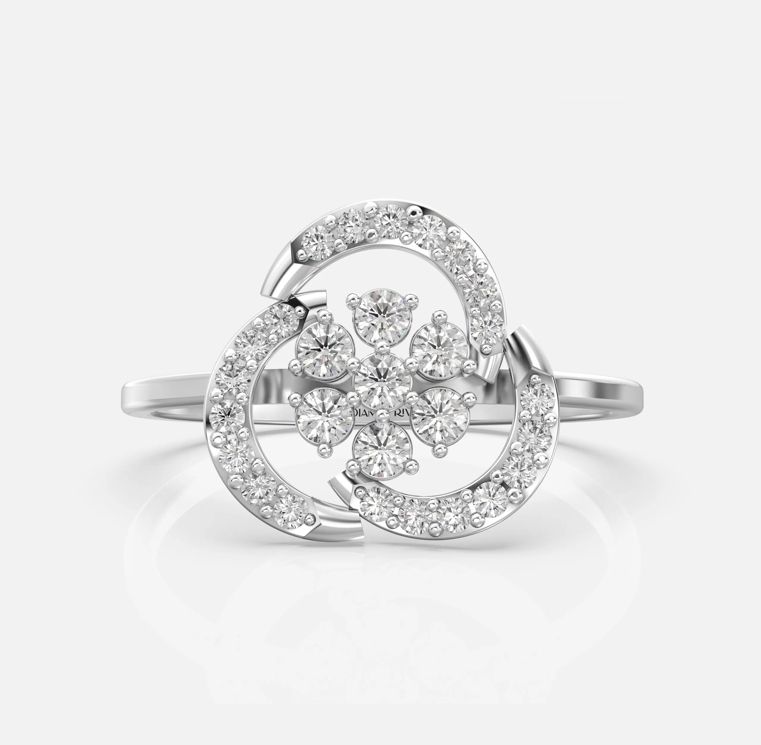 Twining Bloom Diamond Ring