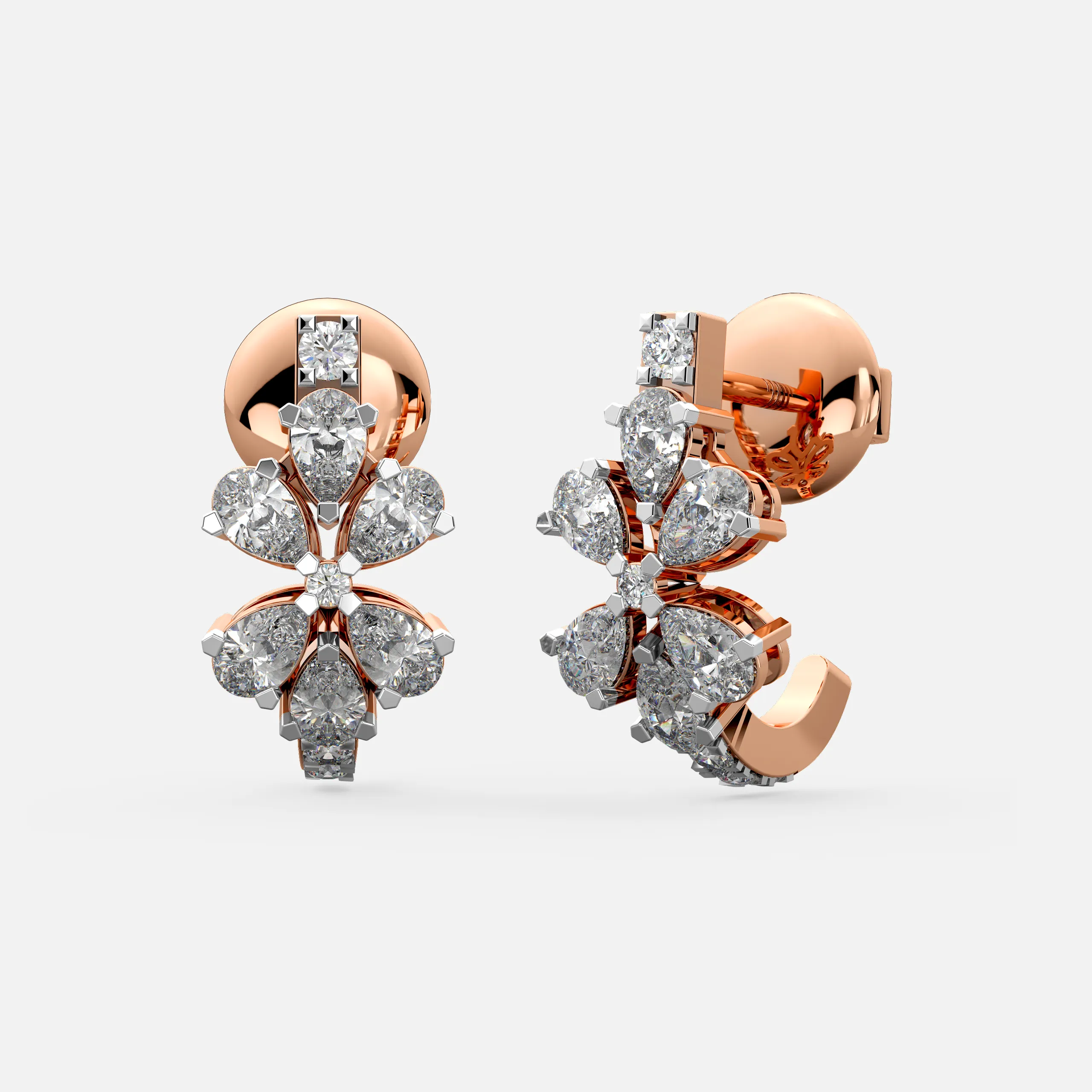 Timeless Floral Diamond Earrings