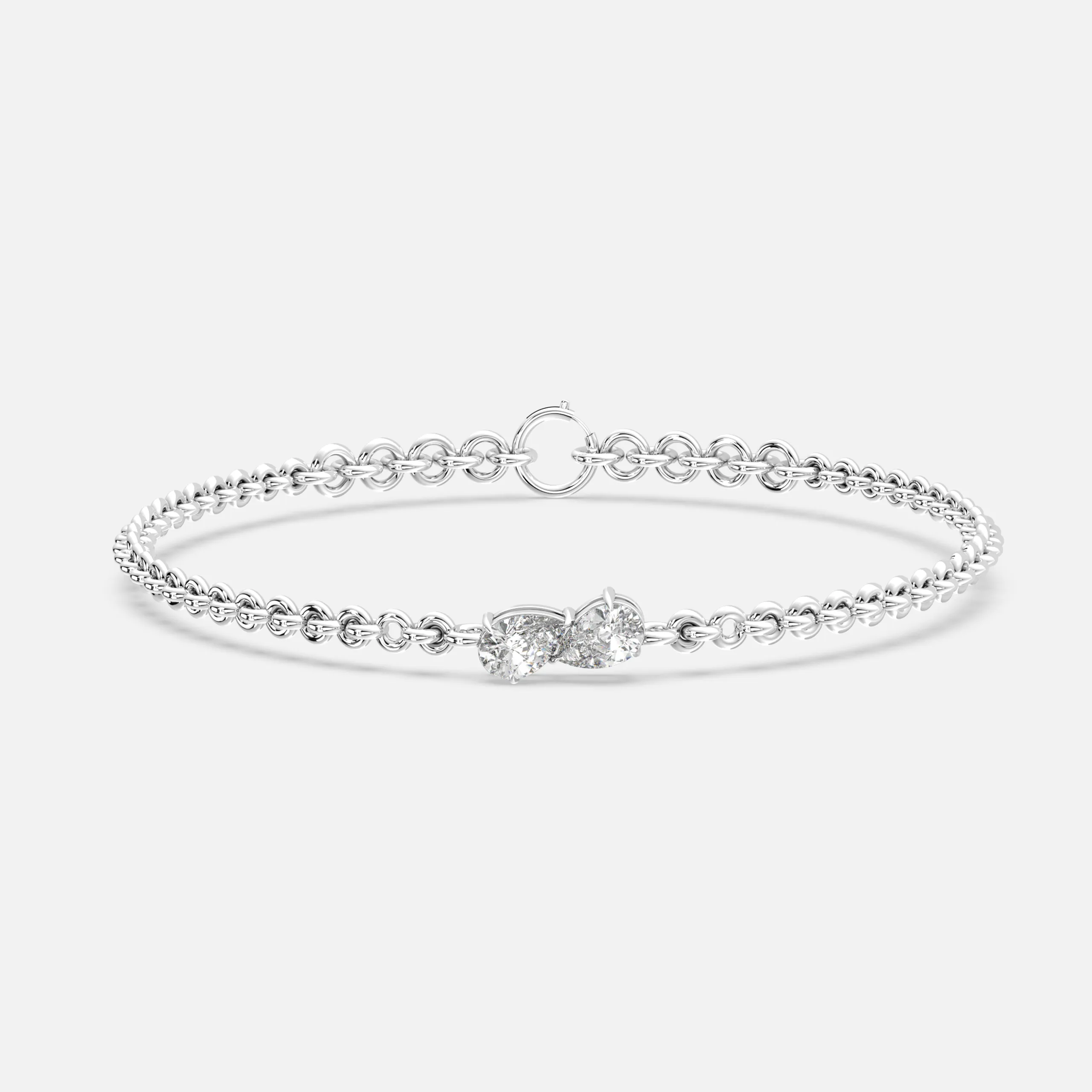 Twin Pear Diamond Bracelet