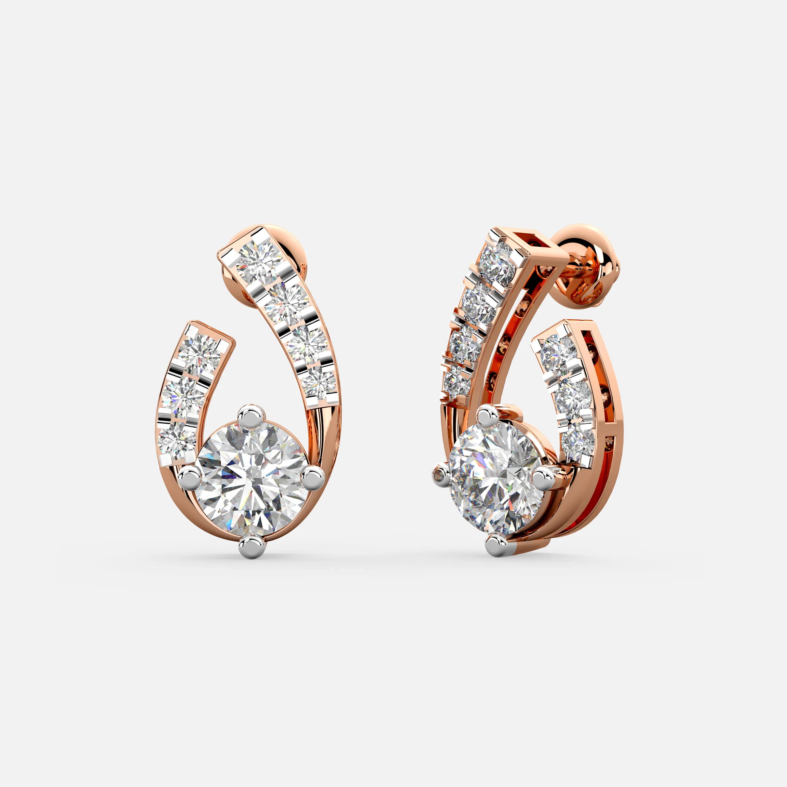 Aurora Arc Diamond Earrings