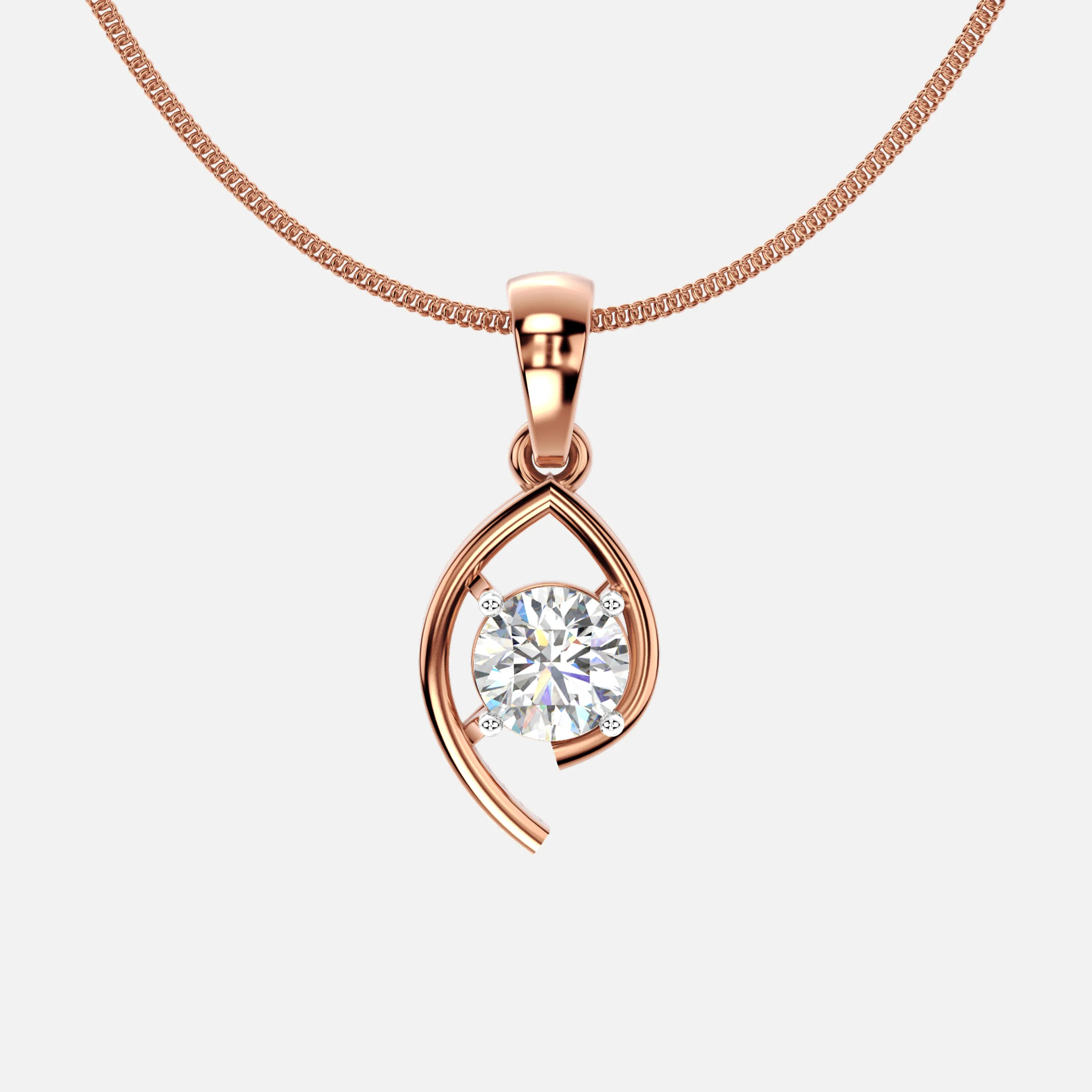 Sparkle Swirl Diamond Pendant