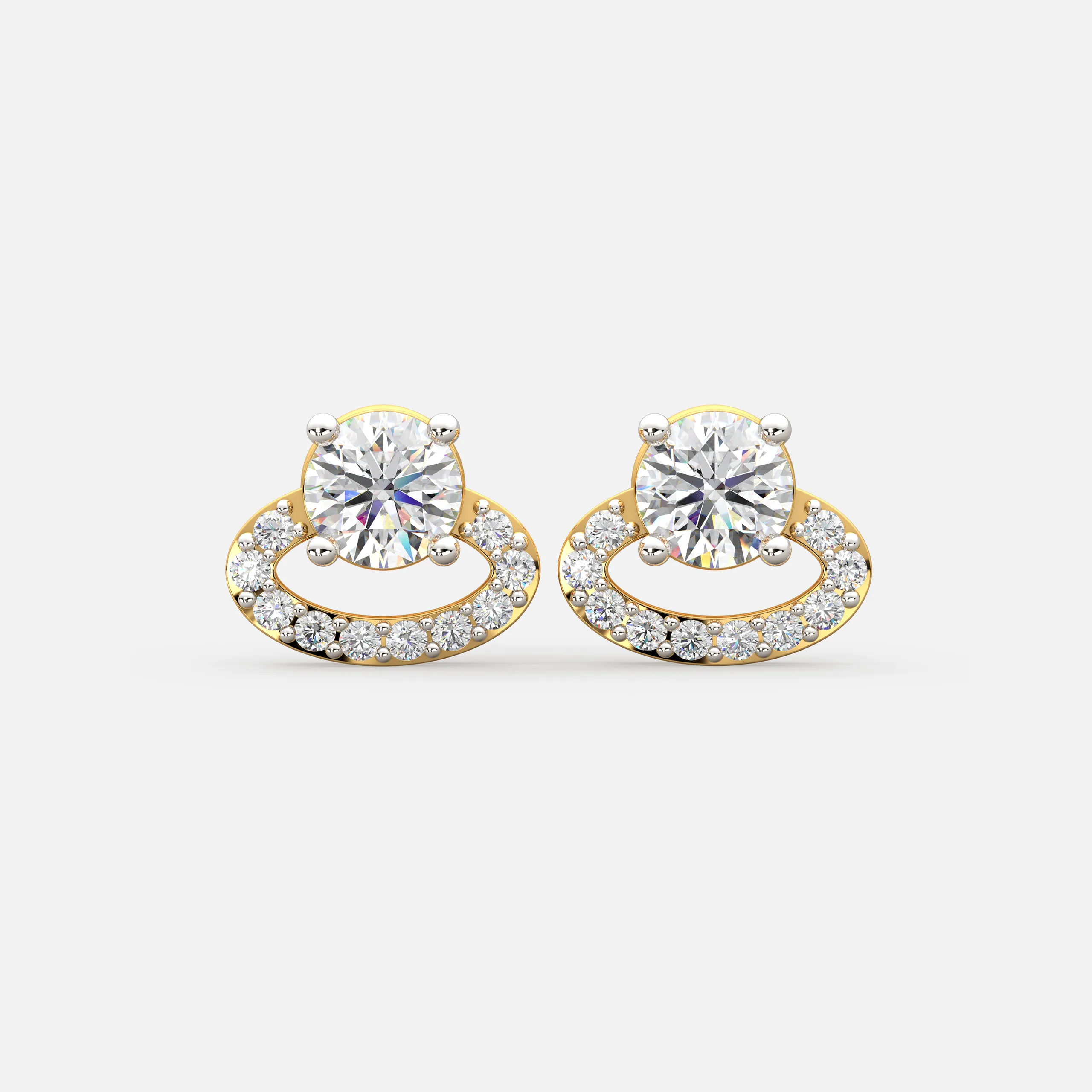 Twilight Loop Diamond Earrings