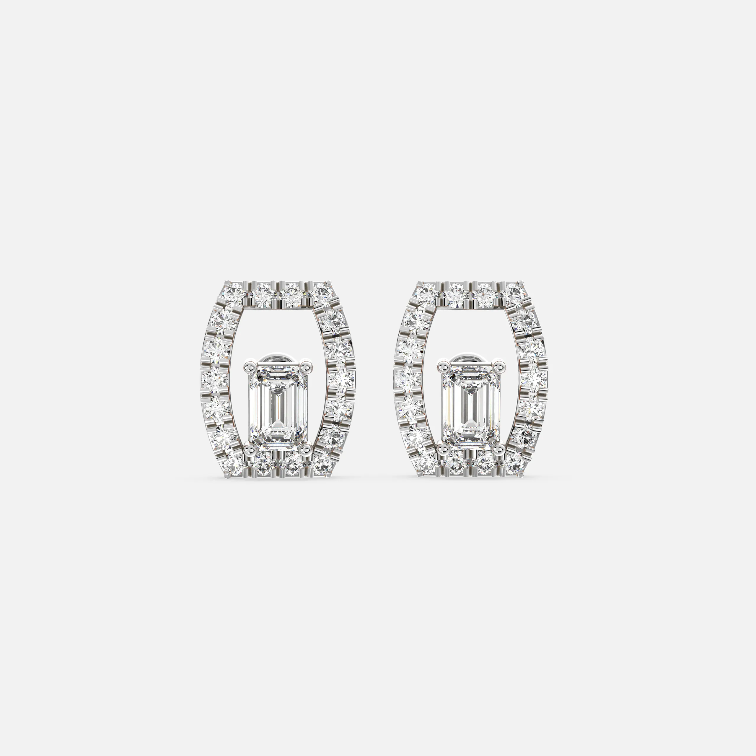 Radiance Frame Diamond Earrings