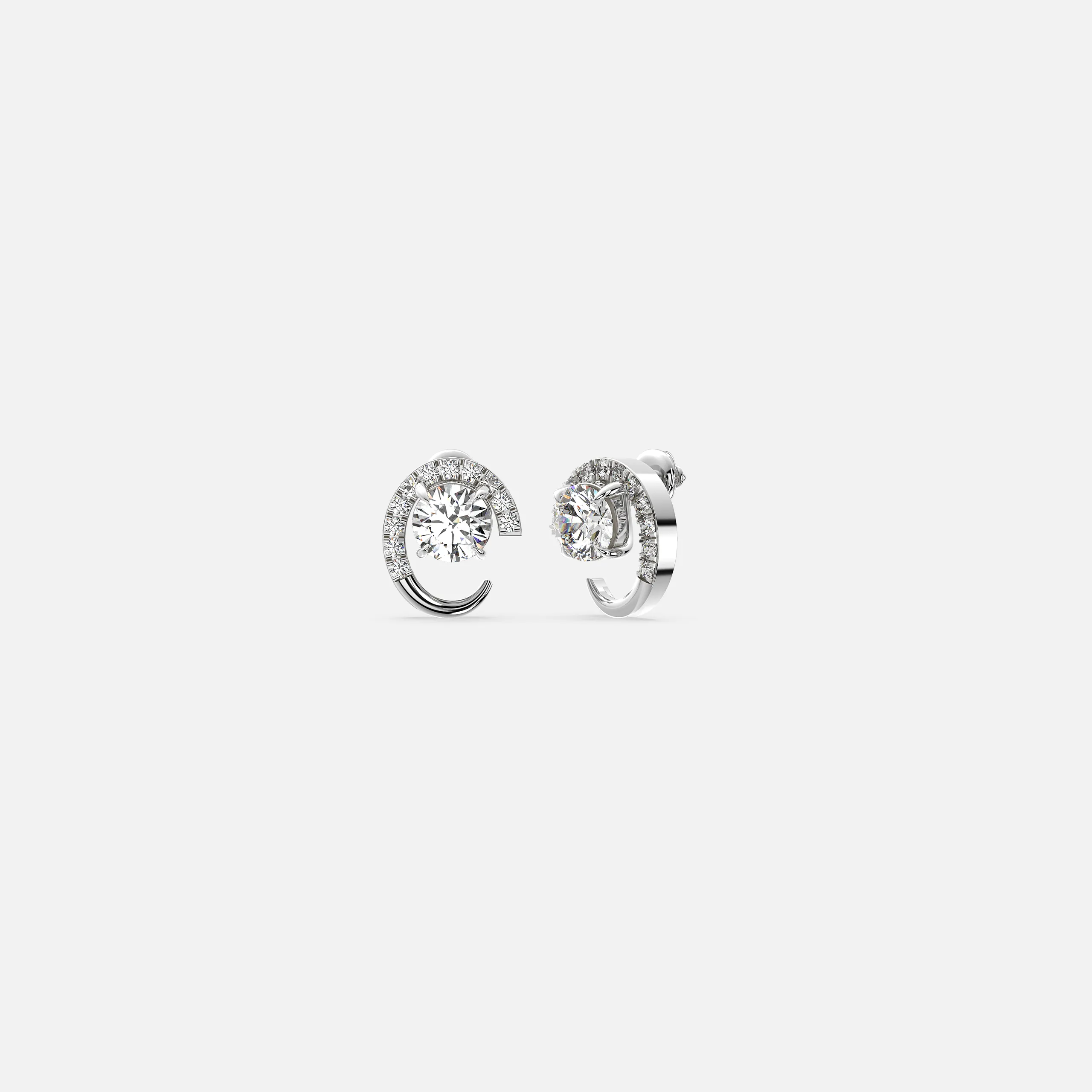 Celestial Curve Diamond Earrings
