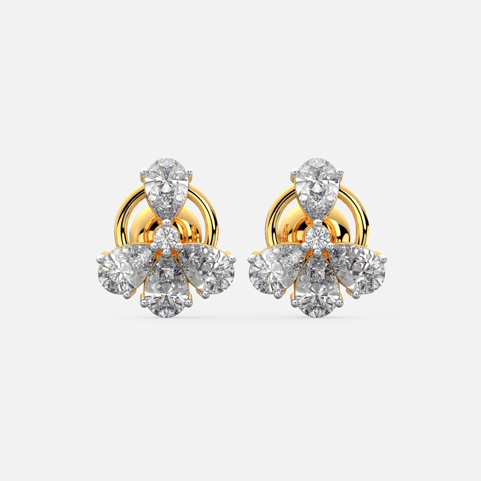 Petal Radiance Diamond Earrings