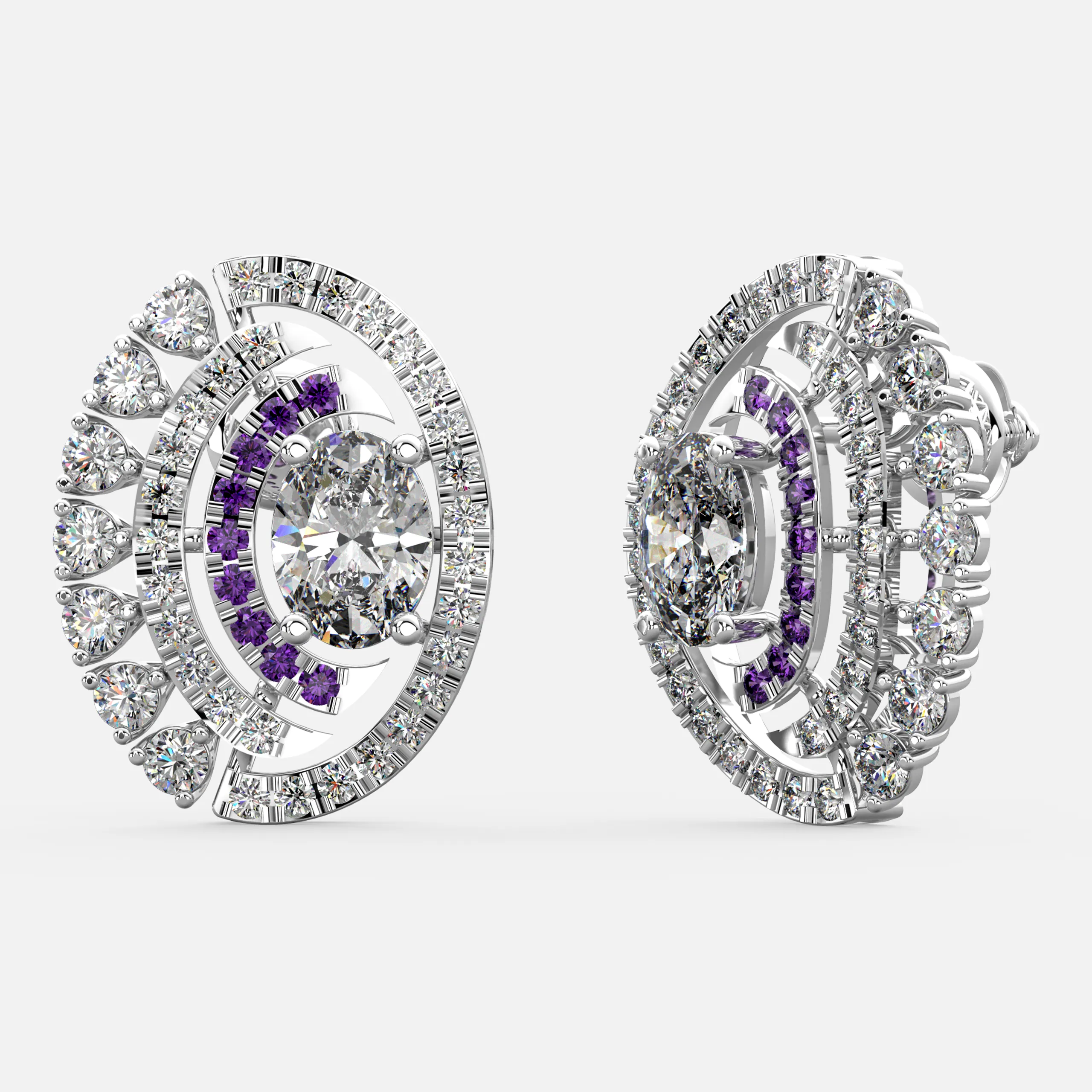 Twilight Orbit Diamond Earrings