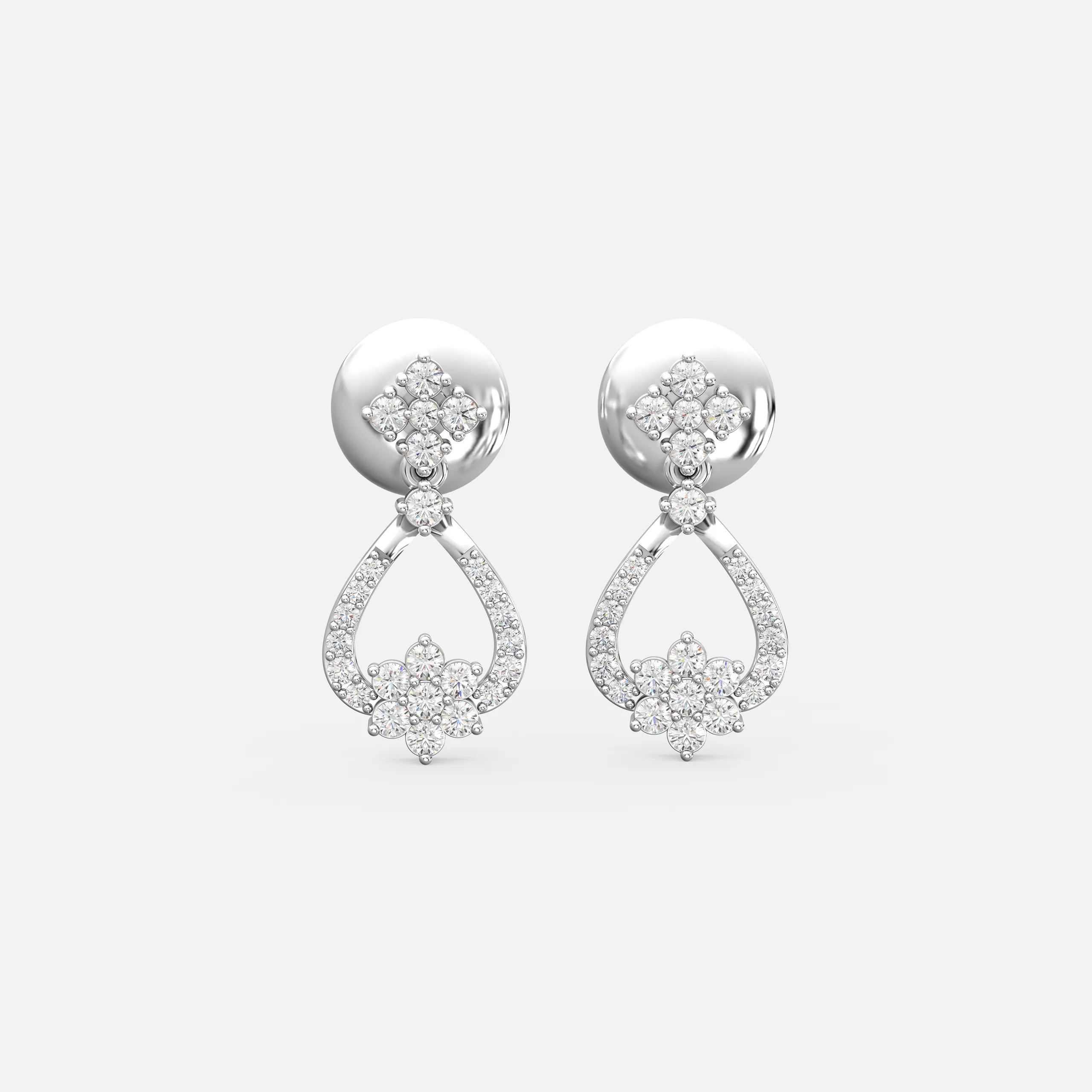 Floral Teardrop Earrings