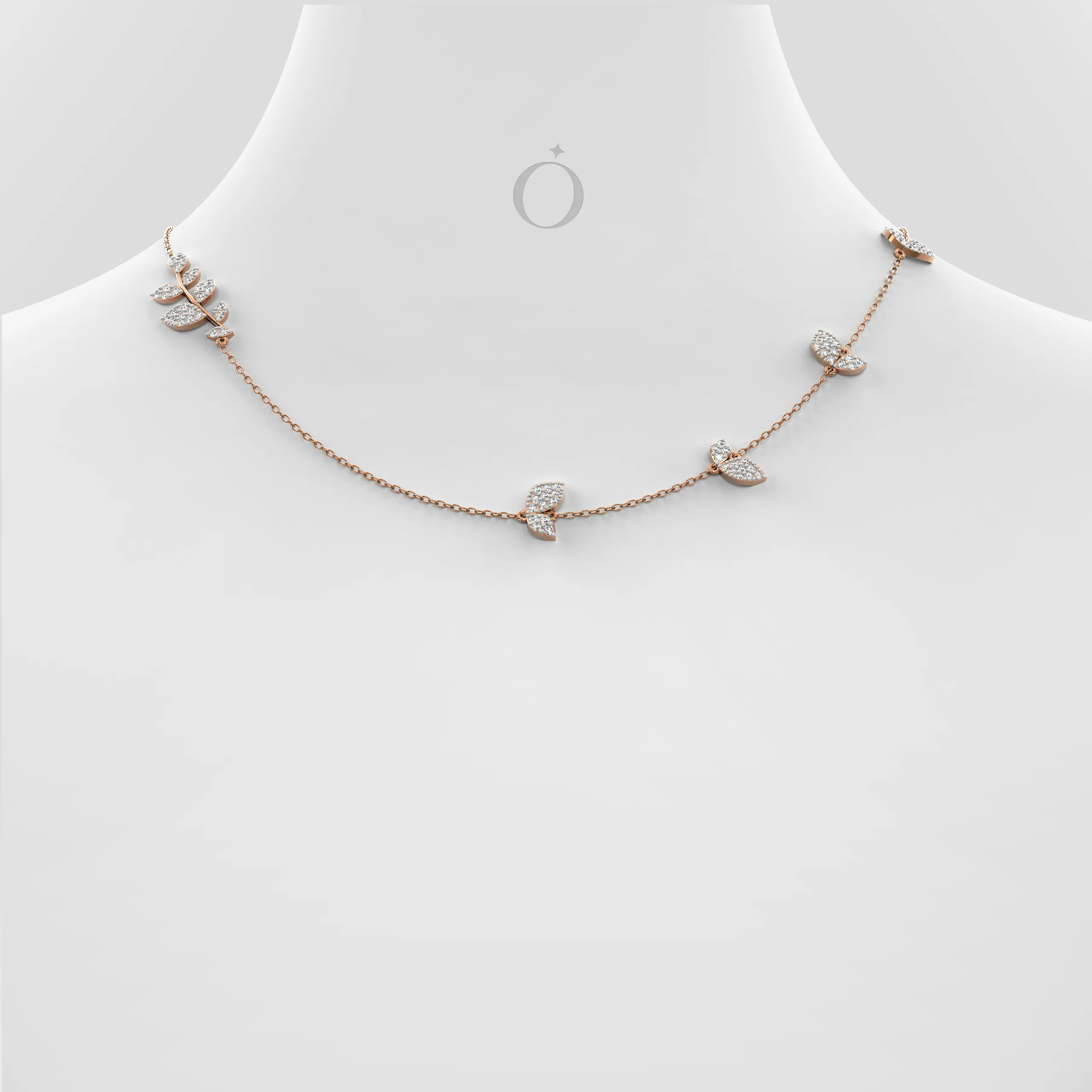 Fluttervine Diamond Necklace