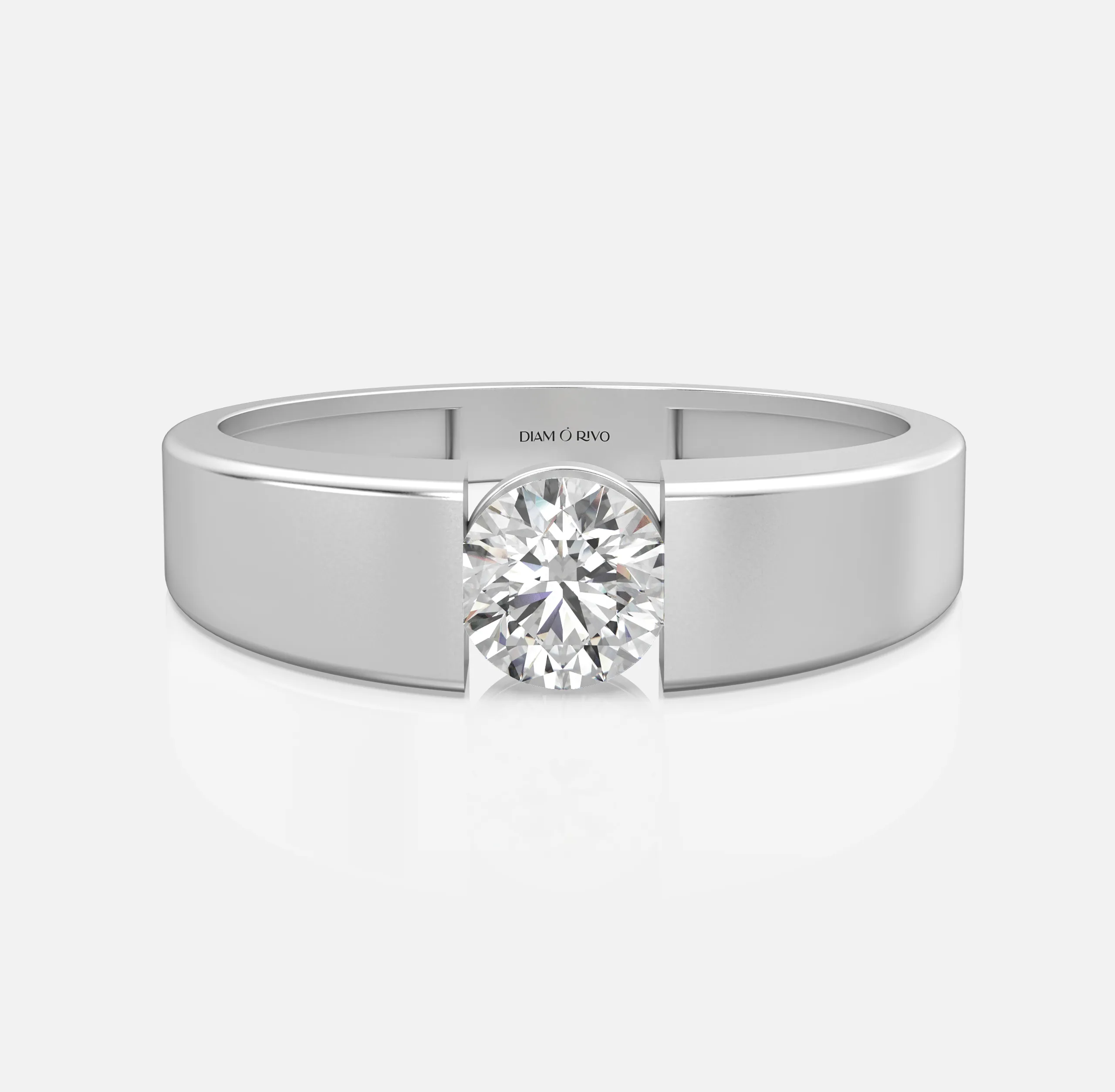 Split Edge Diamond Ring