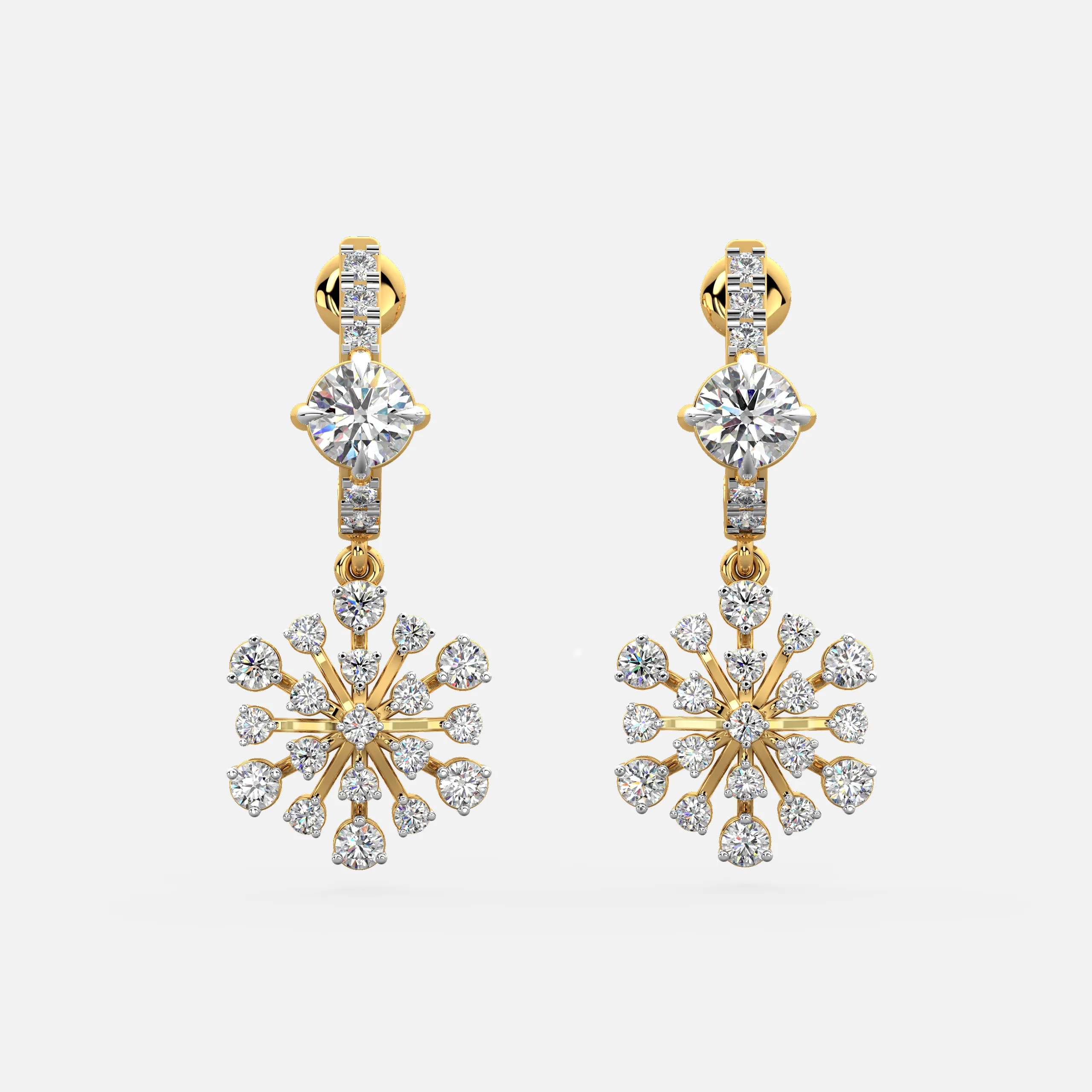 Frost Bloom Diamond Earrings
