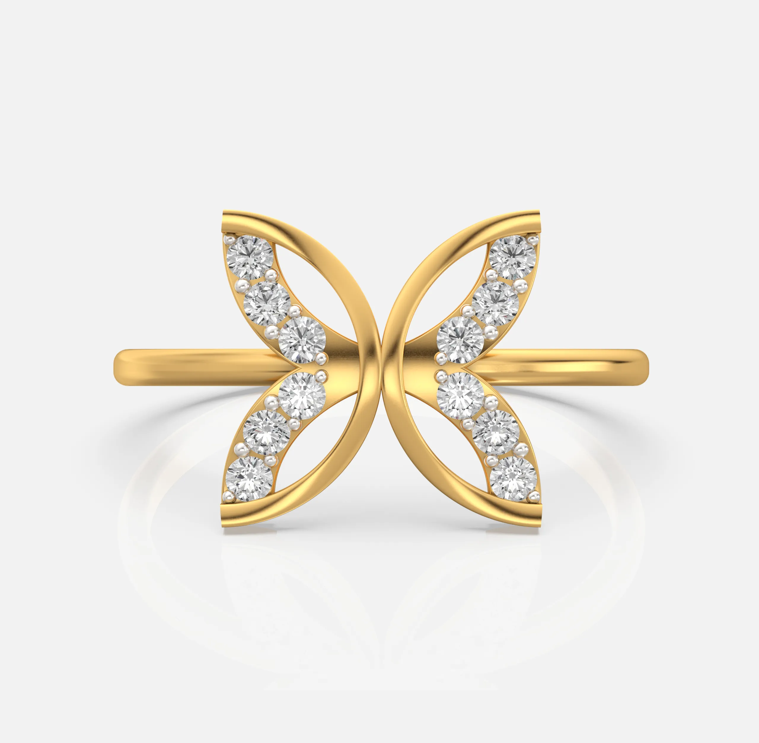 Butterfly Diamond Ring