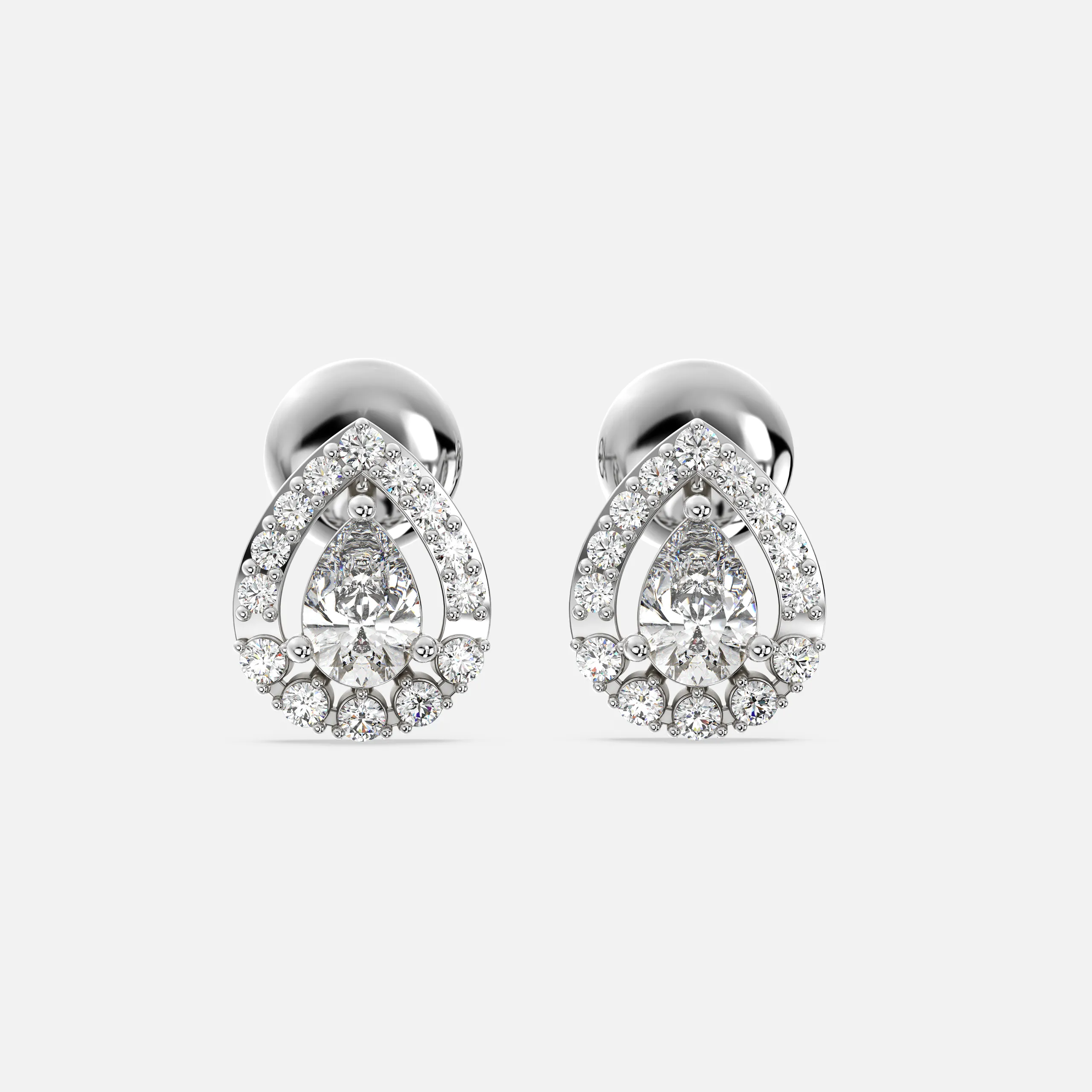 Elara Tear Diamond Earrings