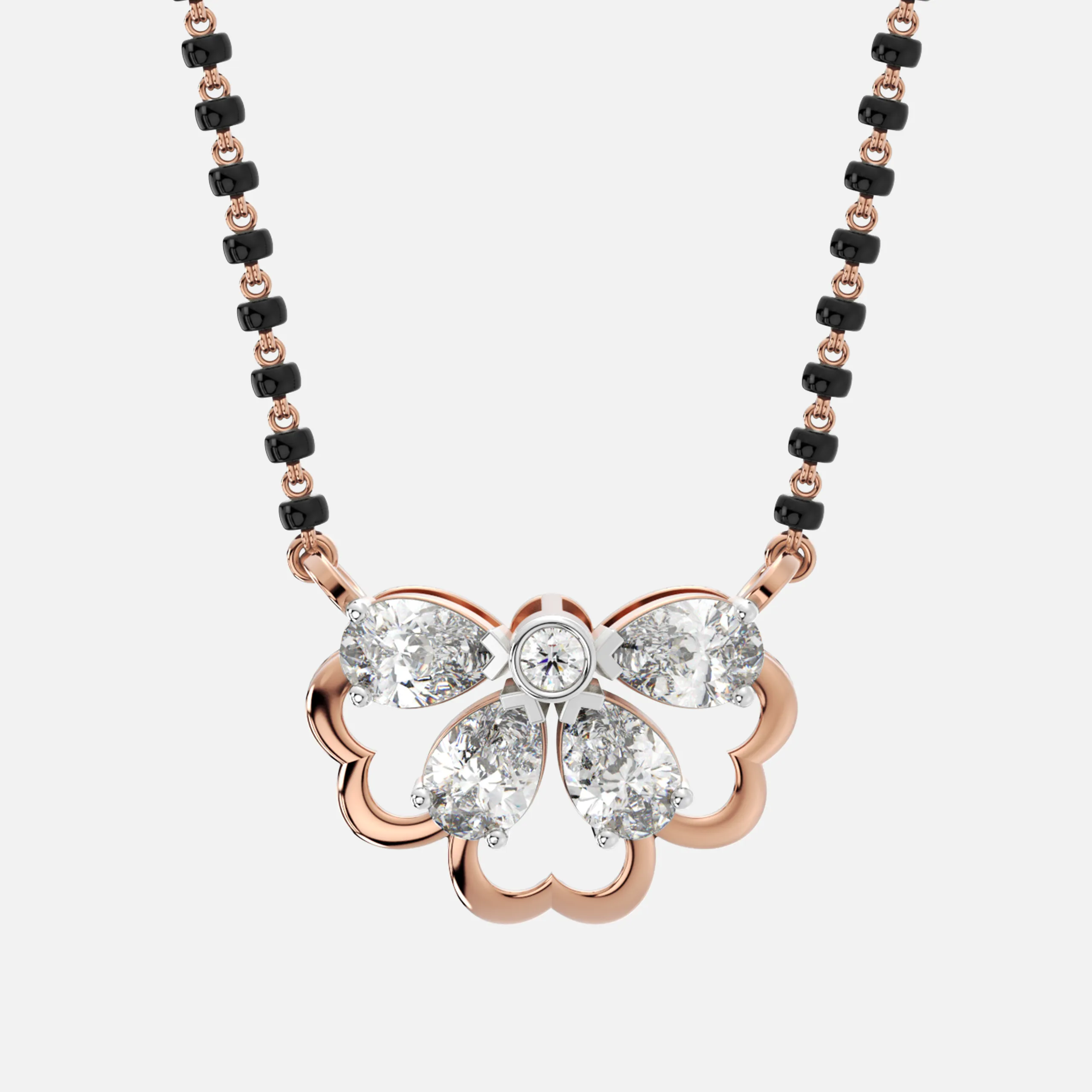 Butterfly Bloom Diamond Mangalsutra
