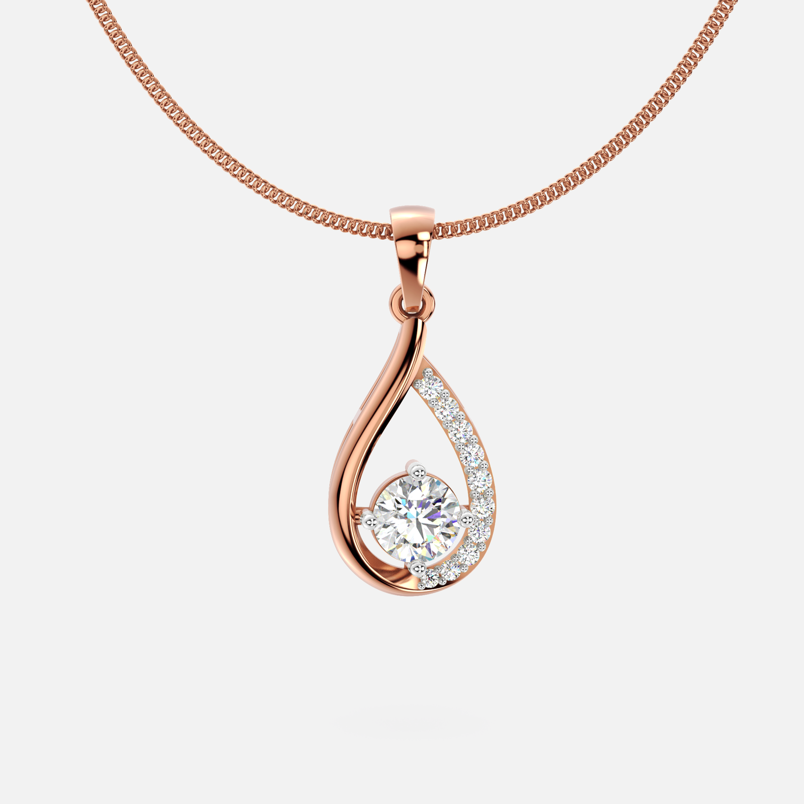 Diva Dewdrop Diamond Pendant