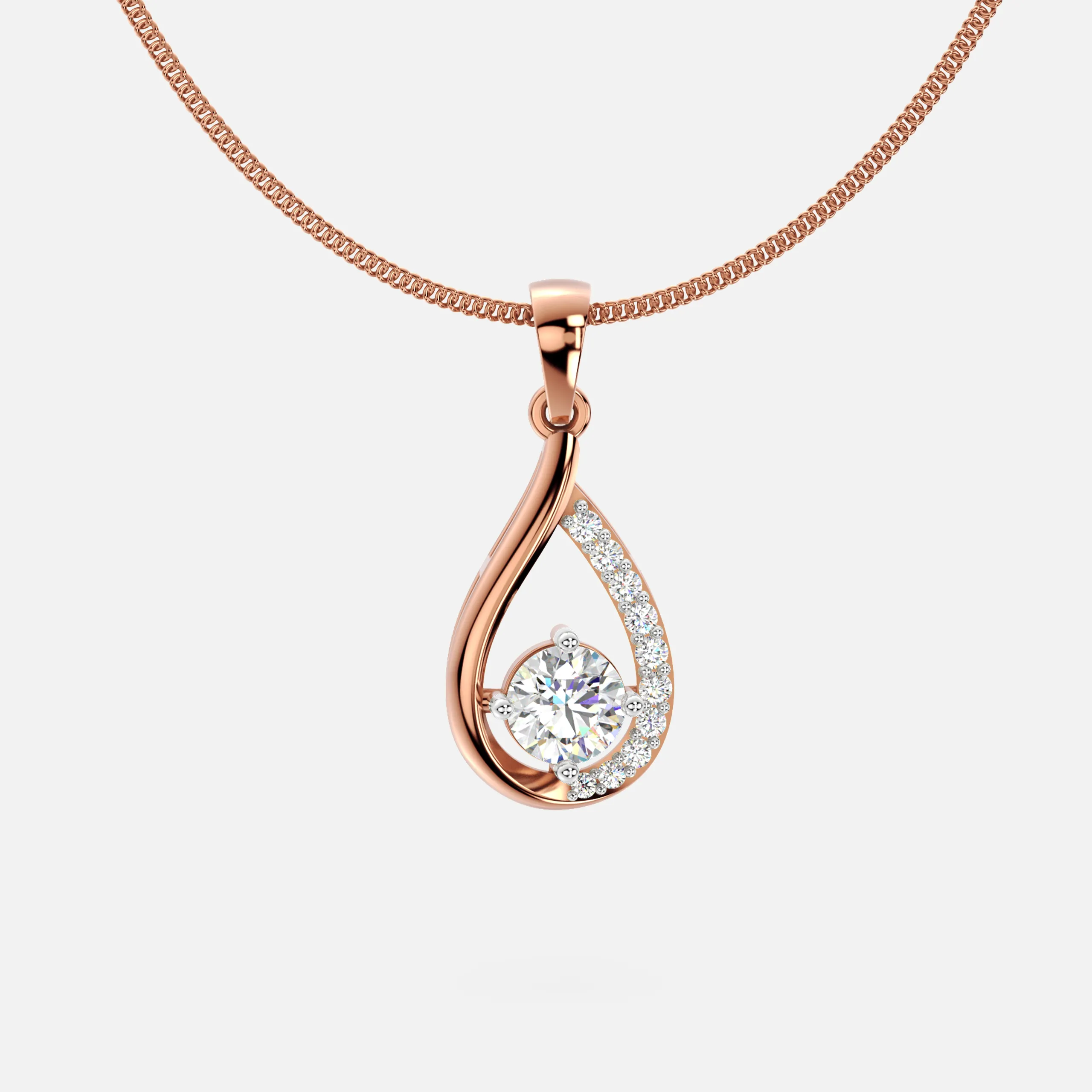 Diva Dewdrop Diamond Pendant