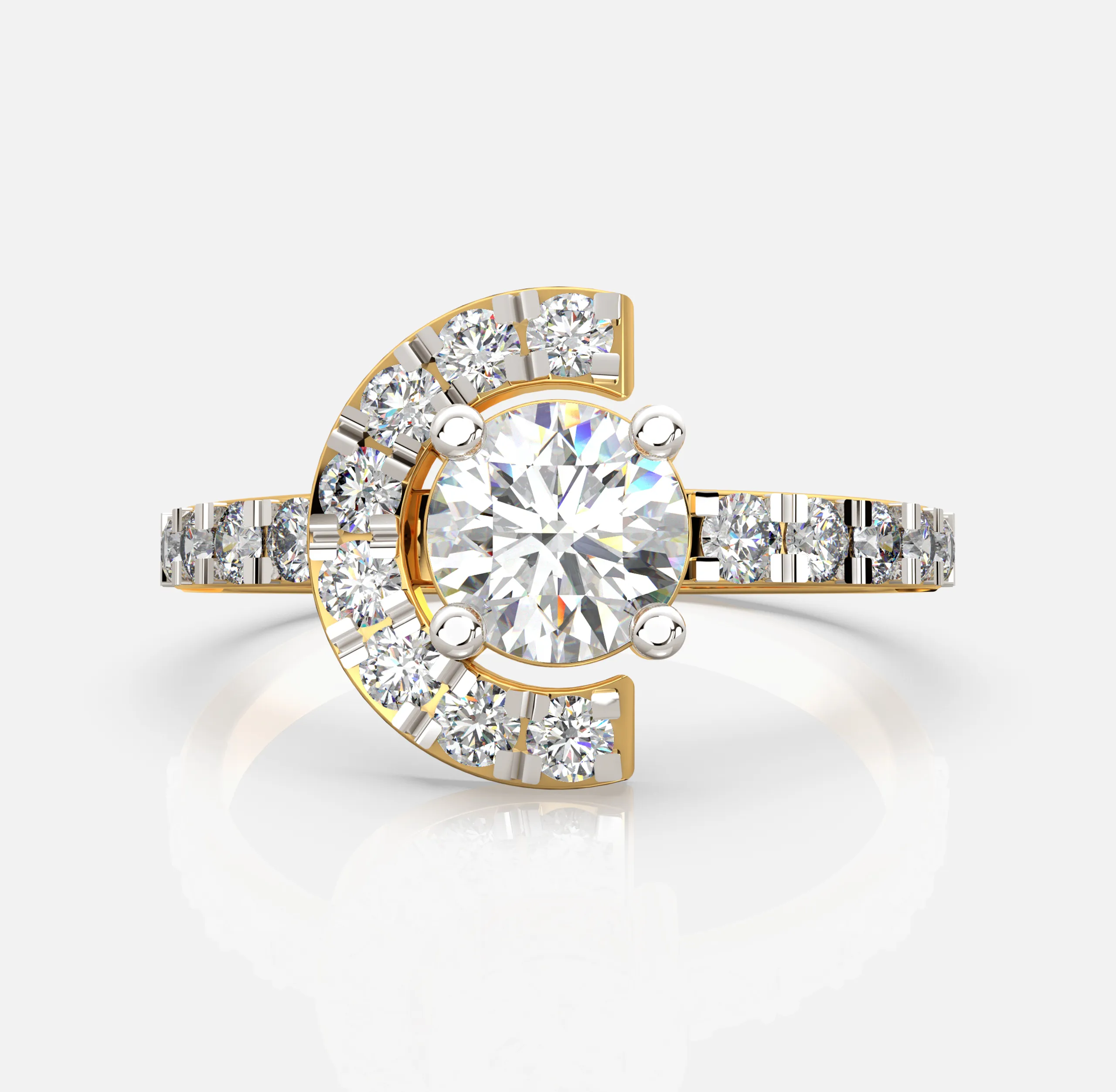 Luna Curve Diamond Ring