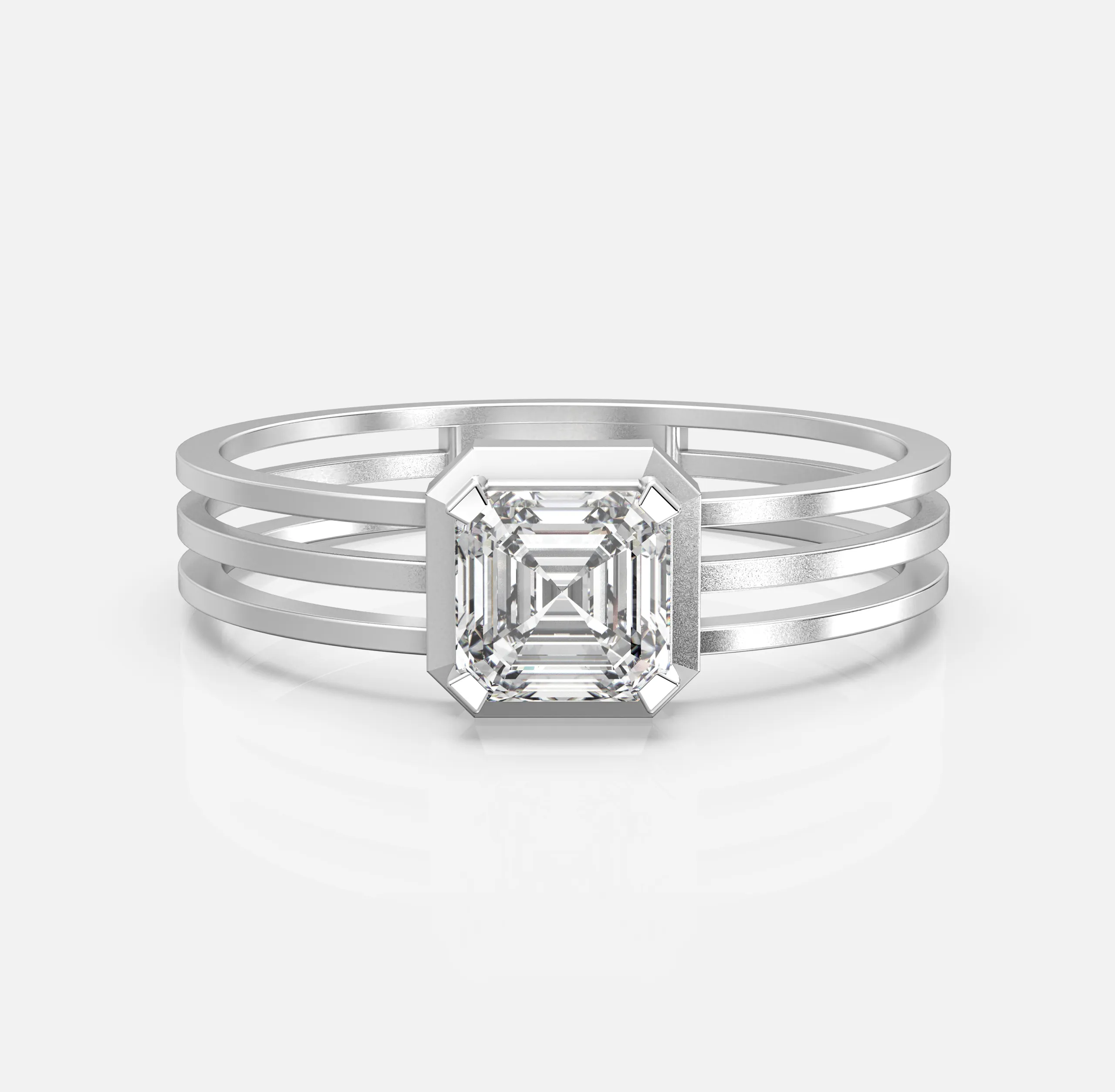 Trinity Frame Diamond Men’s Ring