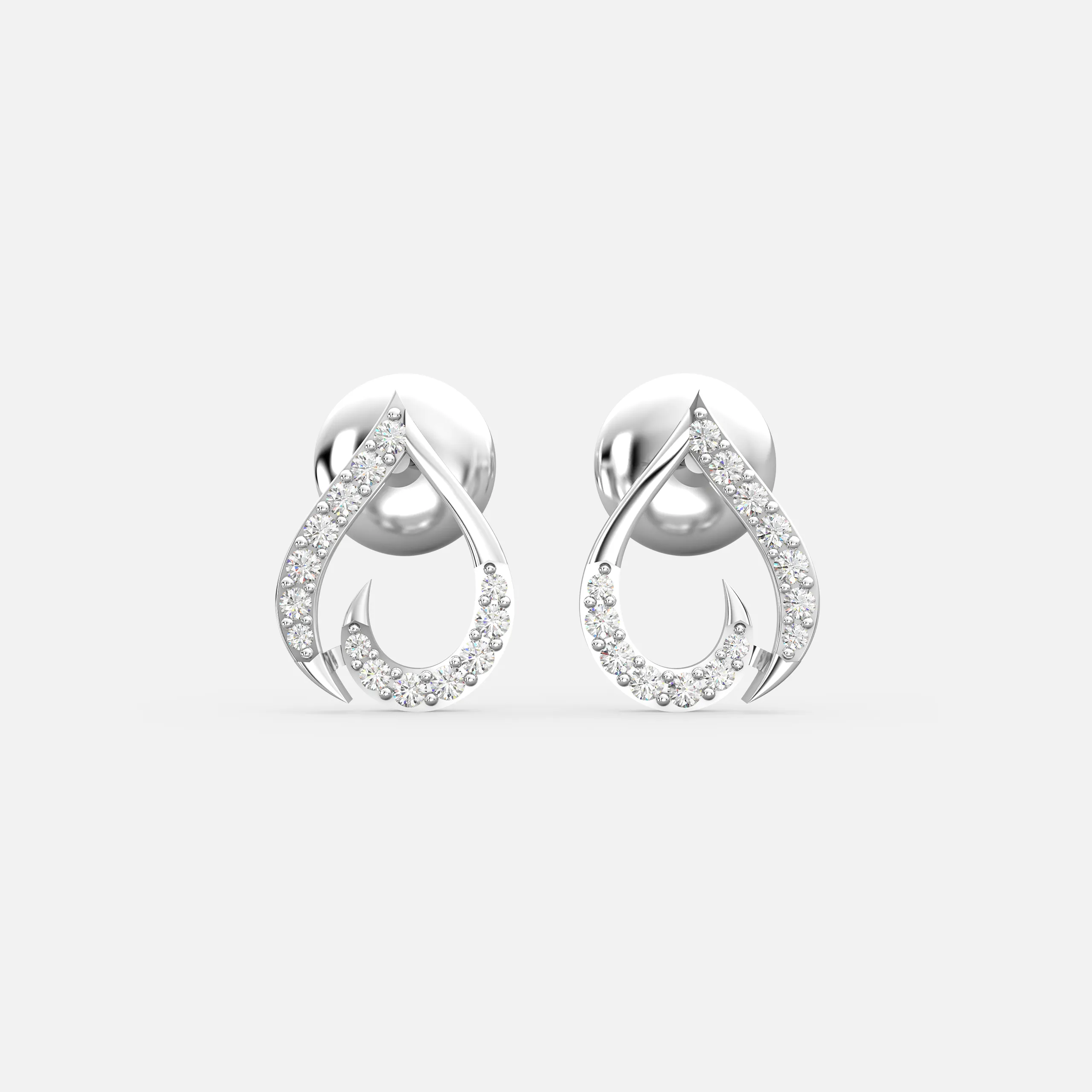 Luna Flow Diamond Earrings