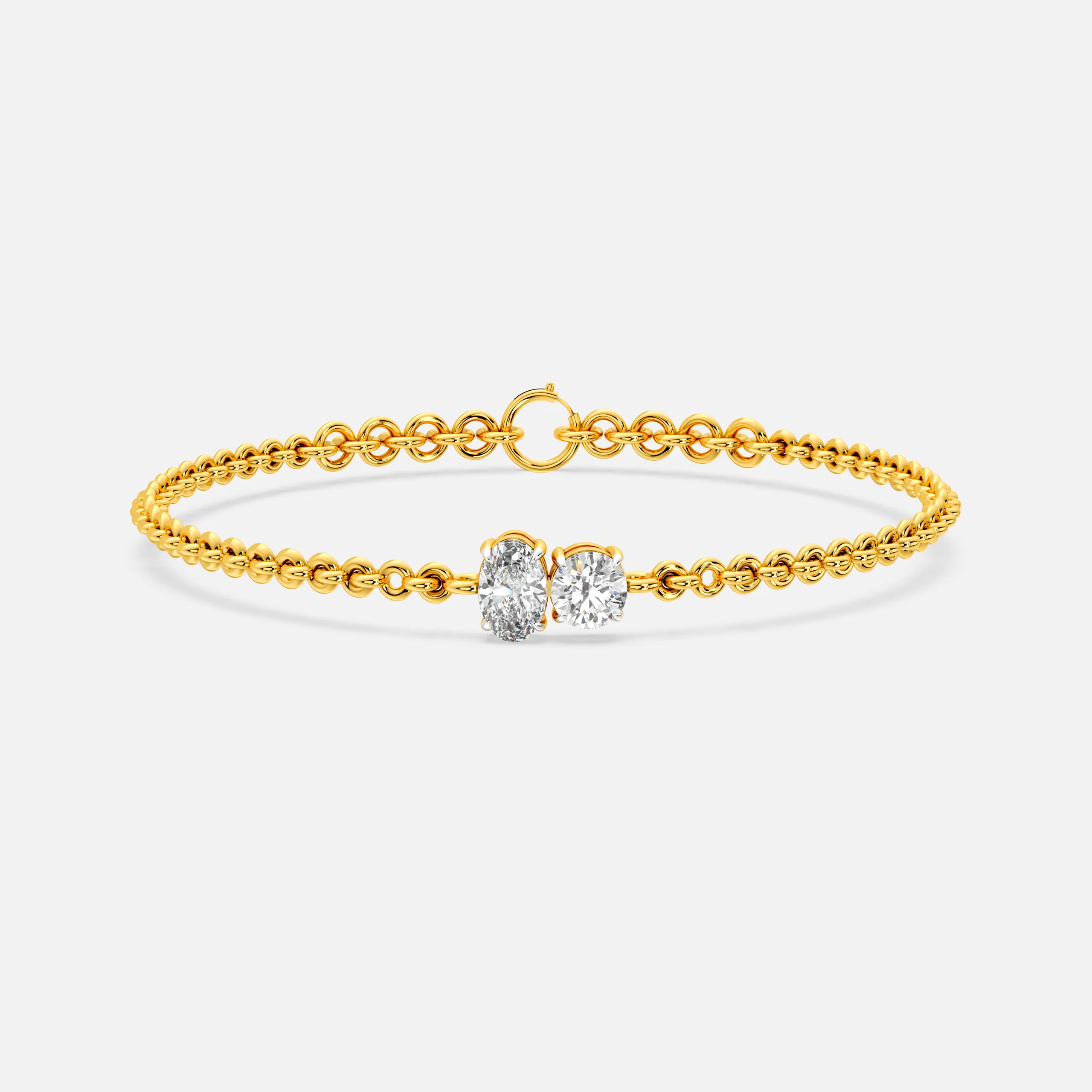 Floral Cluster Diamond Bracelet