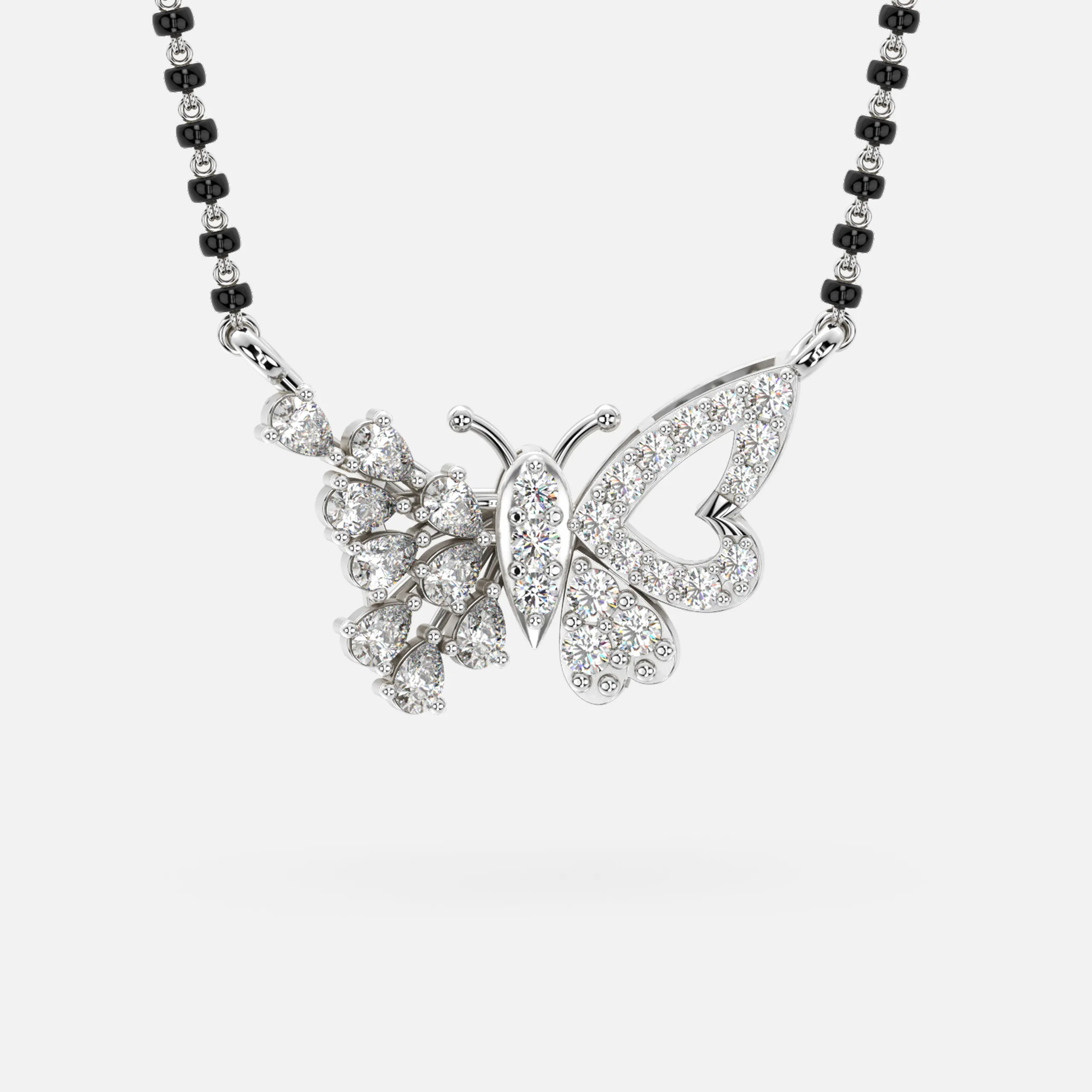 Butterfly Diamond Mangalsutra