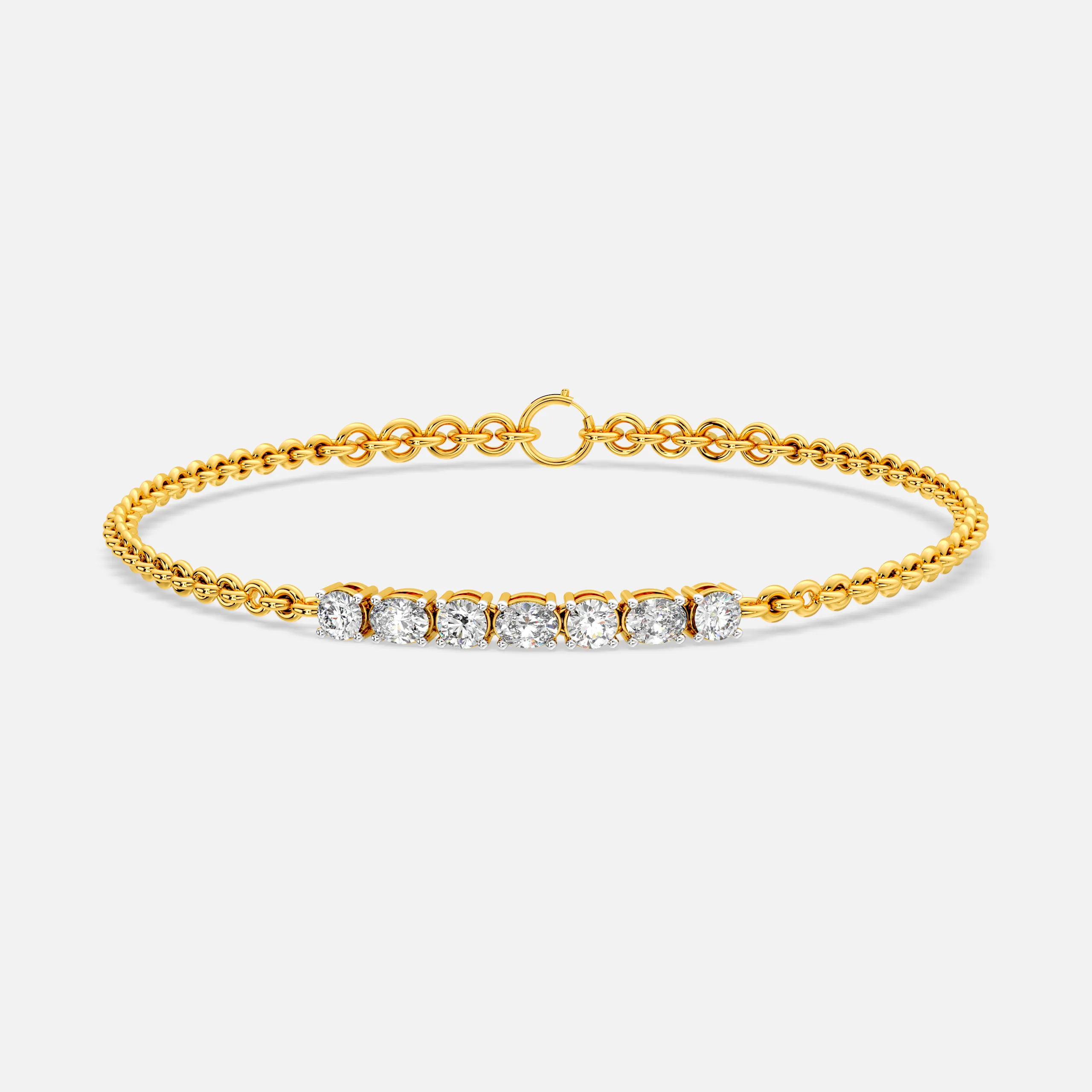 Diamond Centerline Chain Bracelet