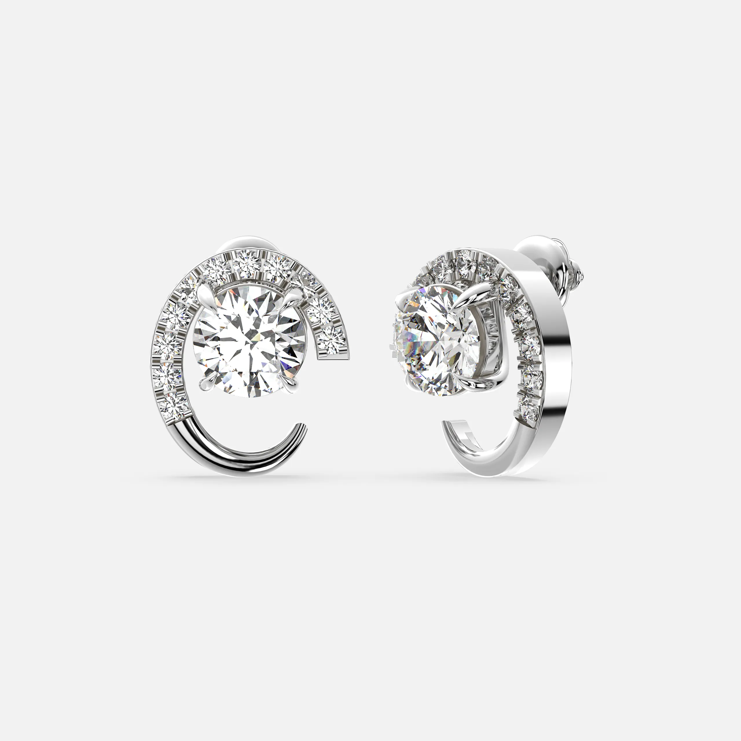 Celestial Curve Diamond Earrings