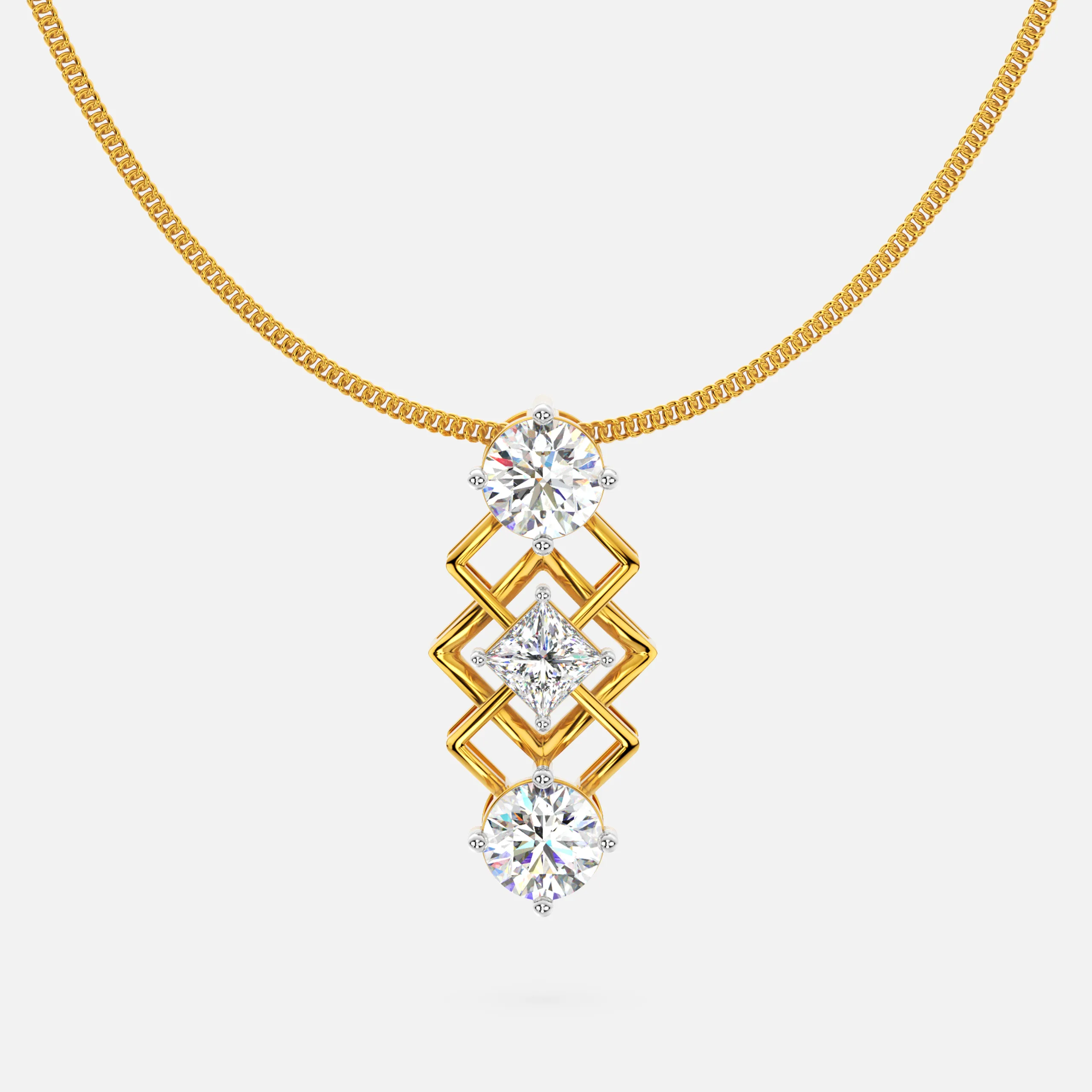 Linked Radiance Diamond Pendant