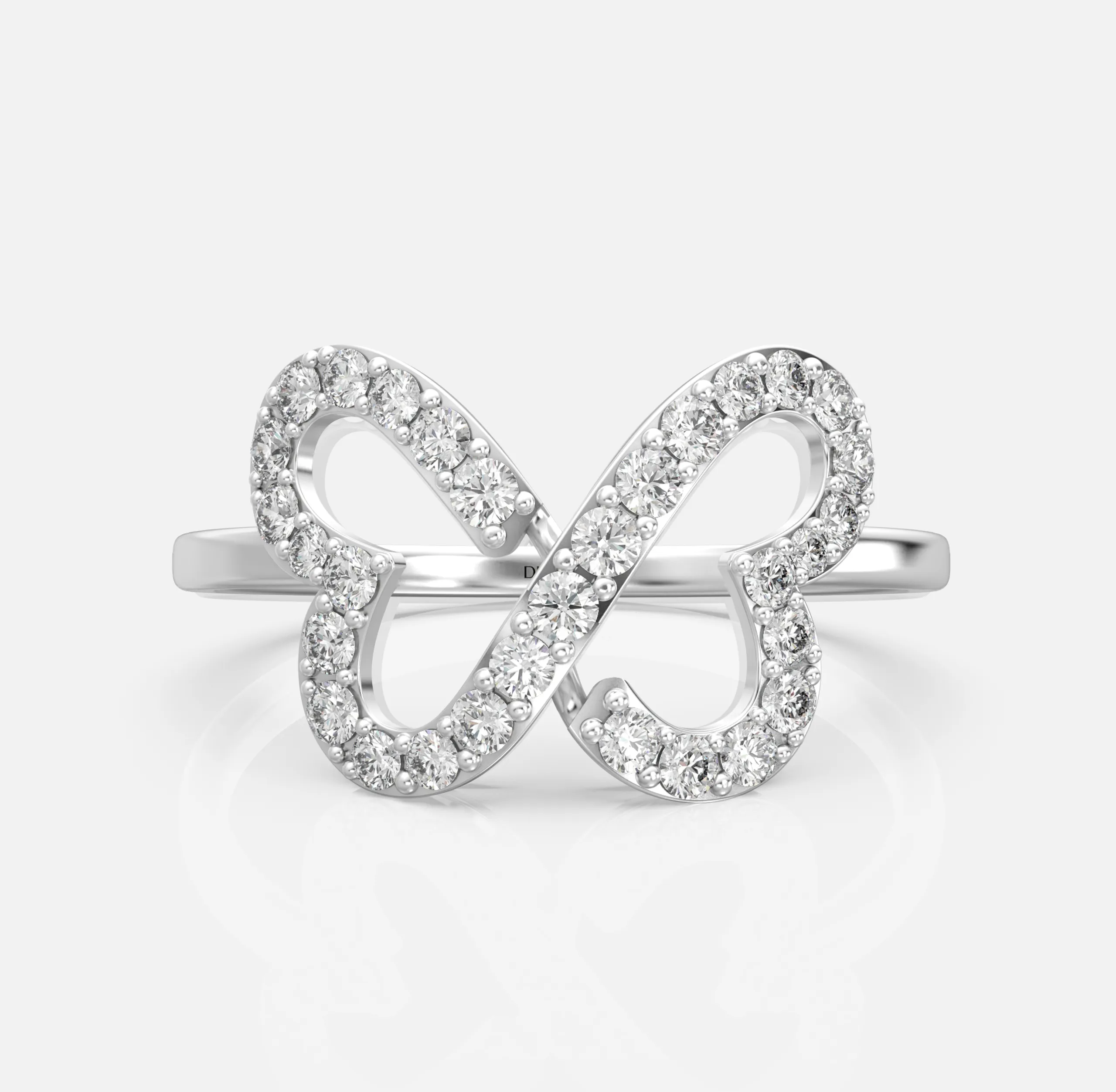 Fluttering Butterfly Diamond Ring