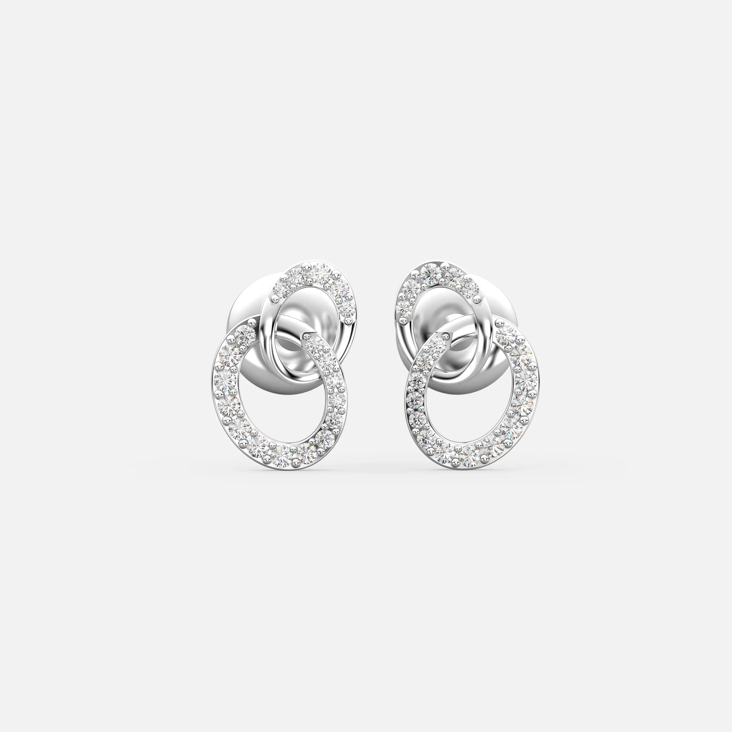 Interlink Glow Diamond Earrings
