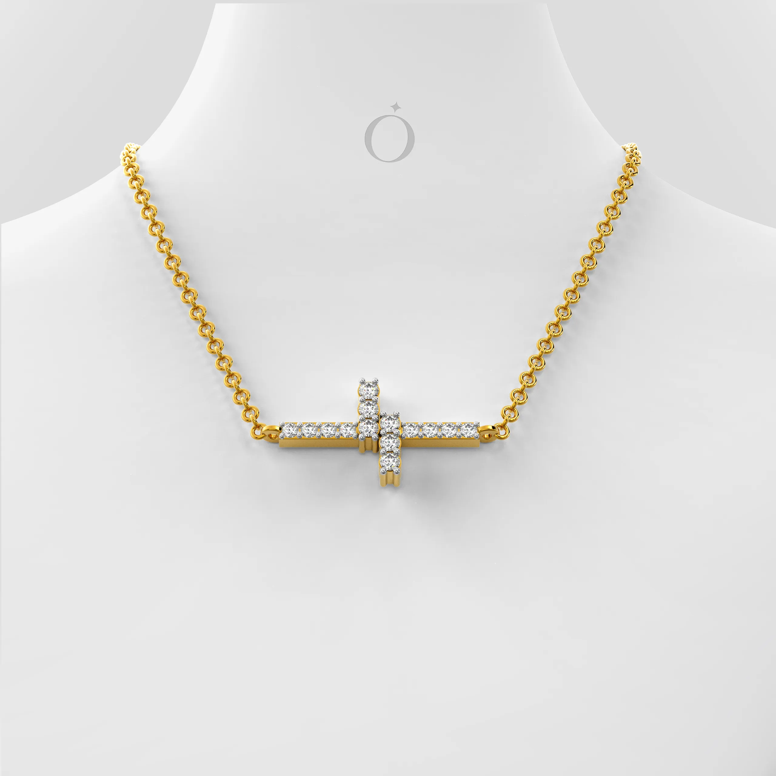 Lunacross Diamond Necklace