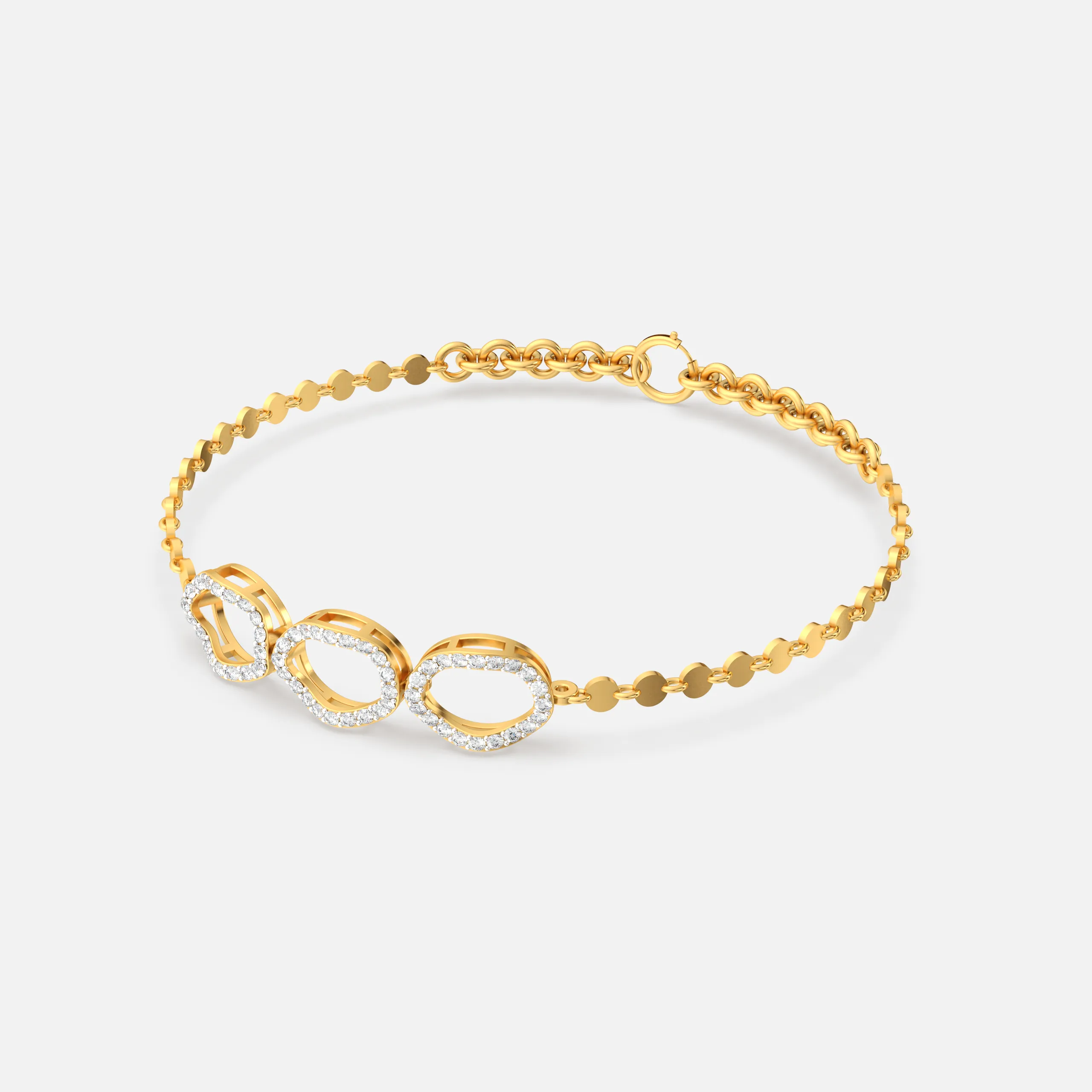 Trio Oval Diamond Bracelet