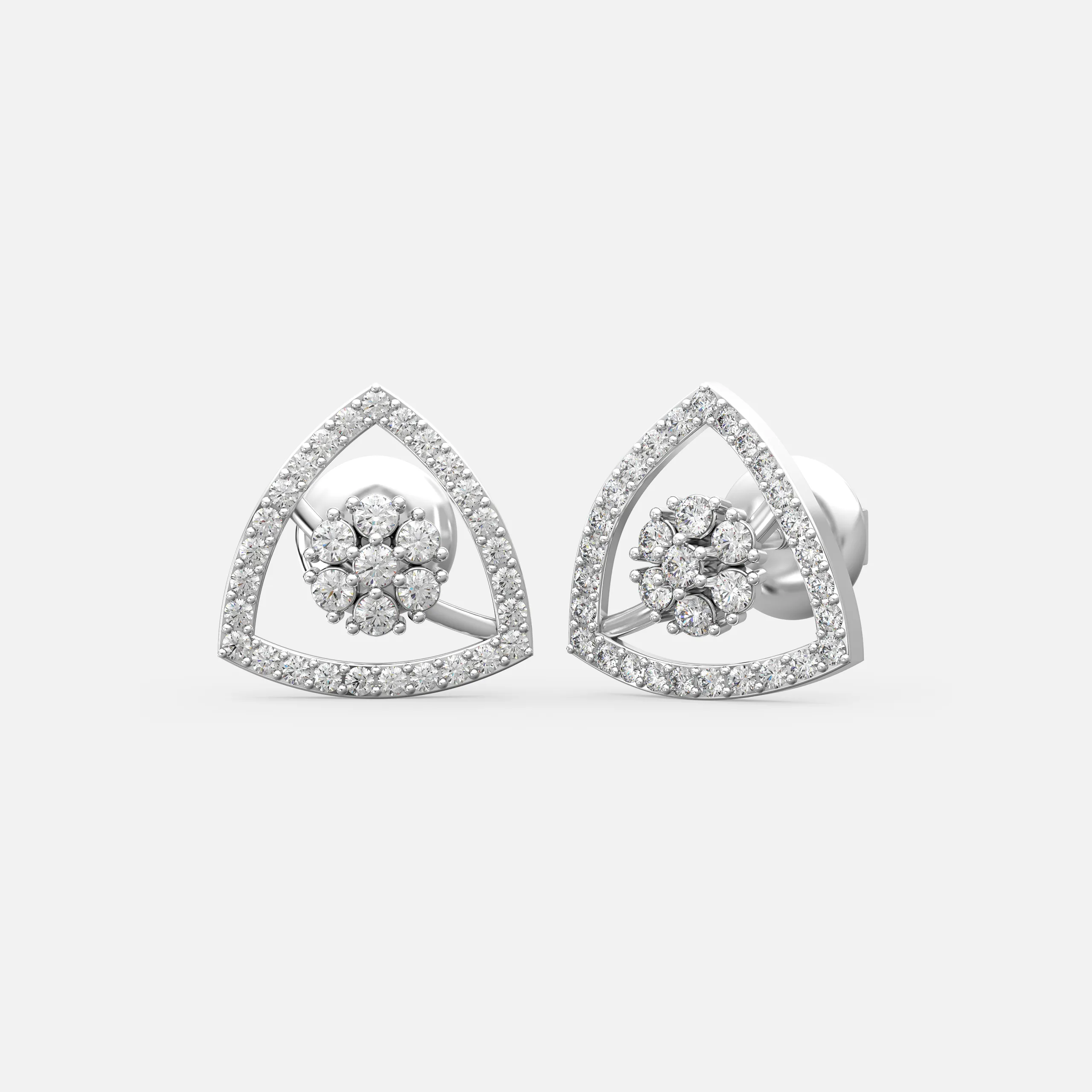 Diamond Bloom Frame Studs