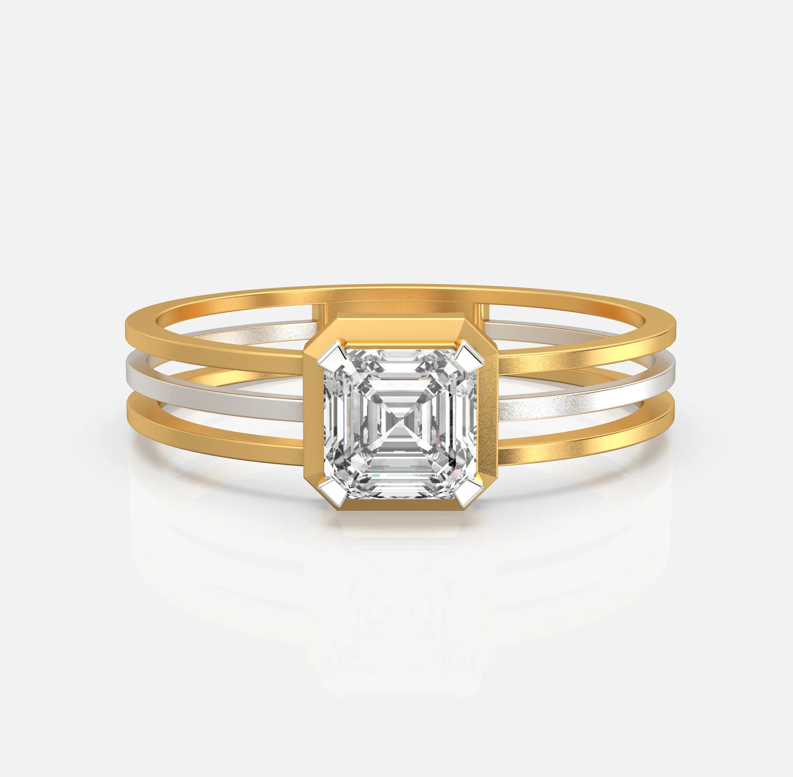Trinity Frame Diamond Men’s Ring