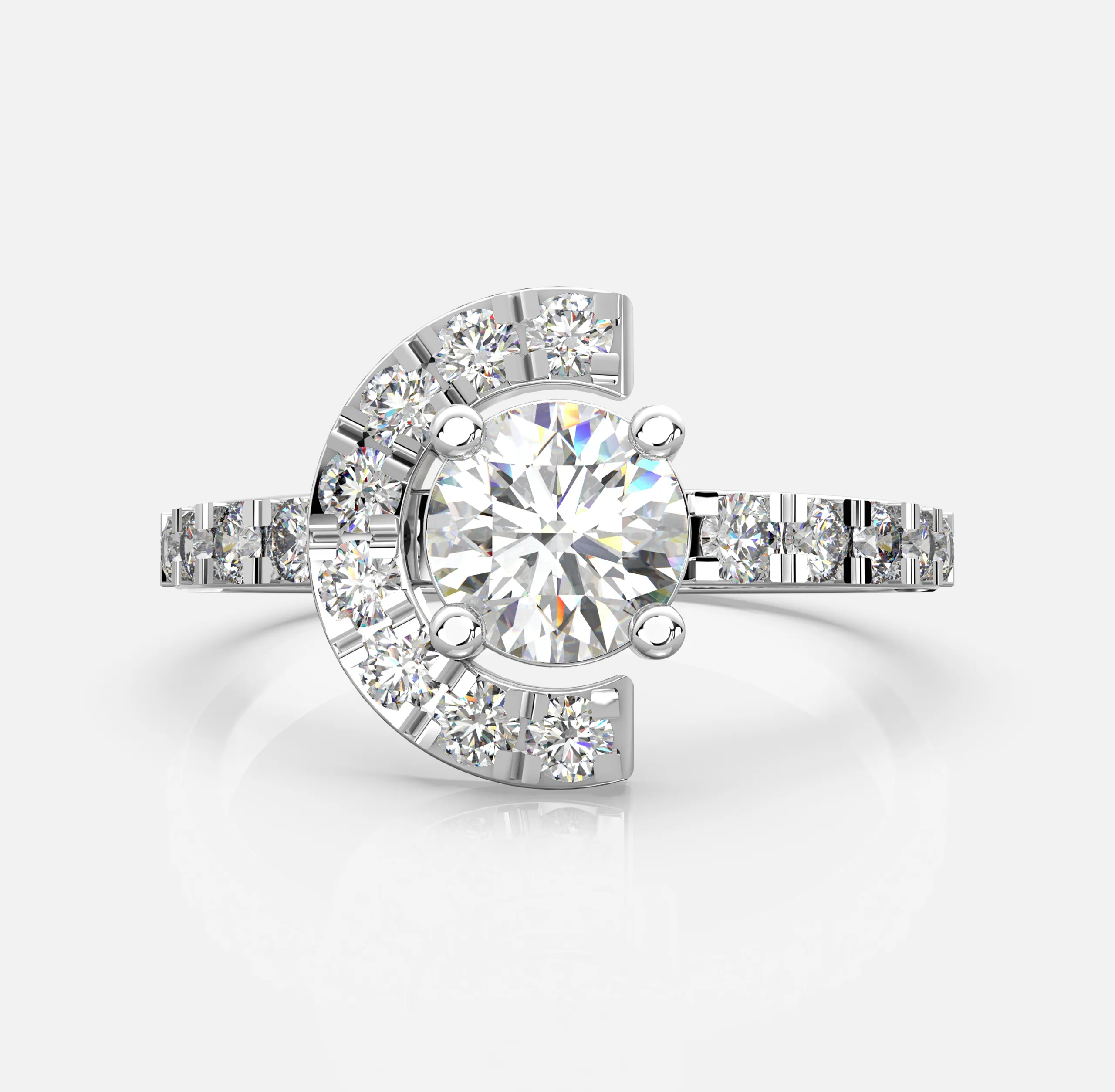 Luna Curve Diamond Ring